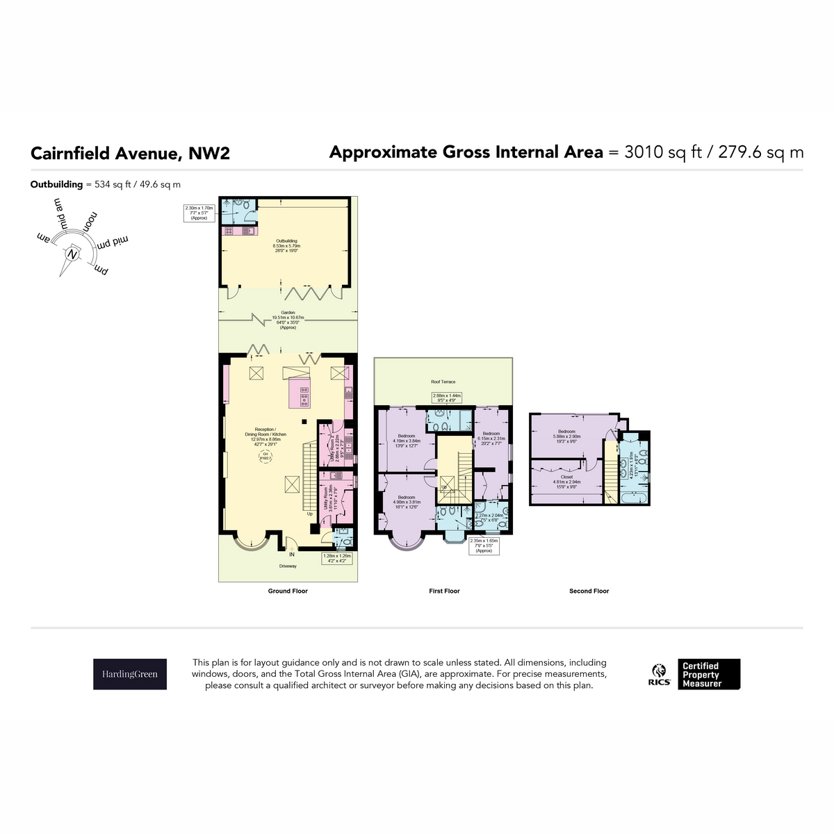 136, Cairnfield Avenue, London floorplan