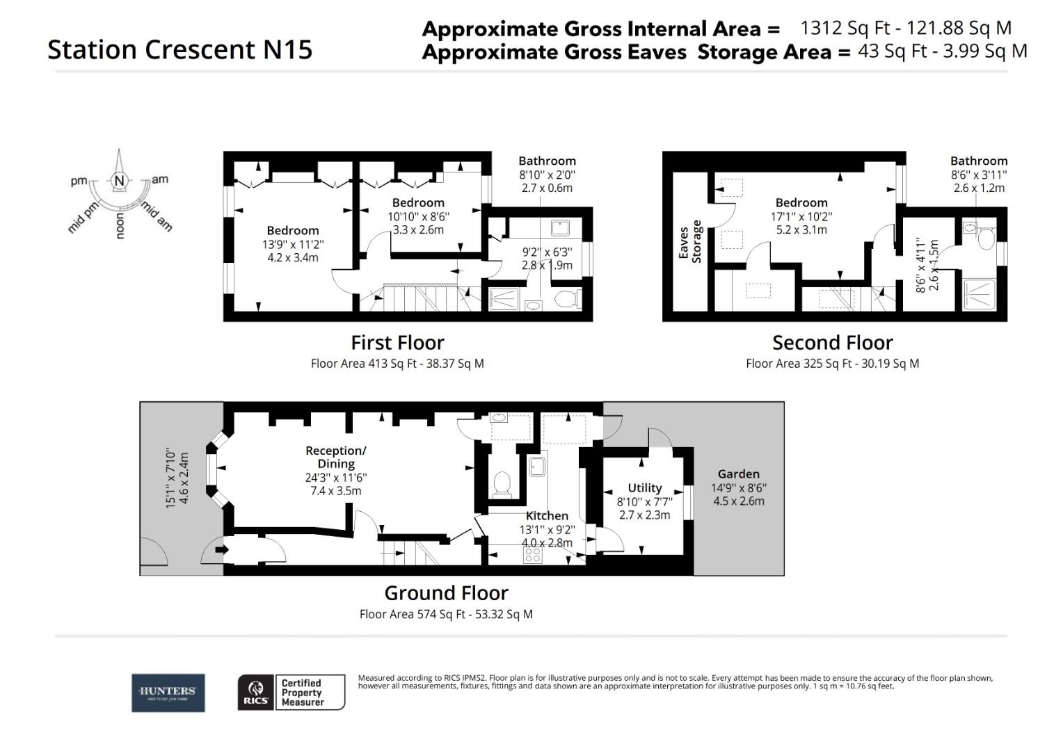 60, Station Crescent, London floorplan