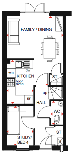 H8119340, Waterhouse Way, Hampton, Peterborough floorplan