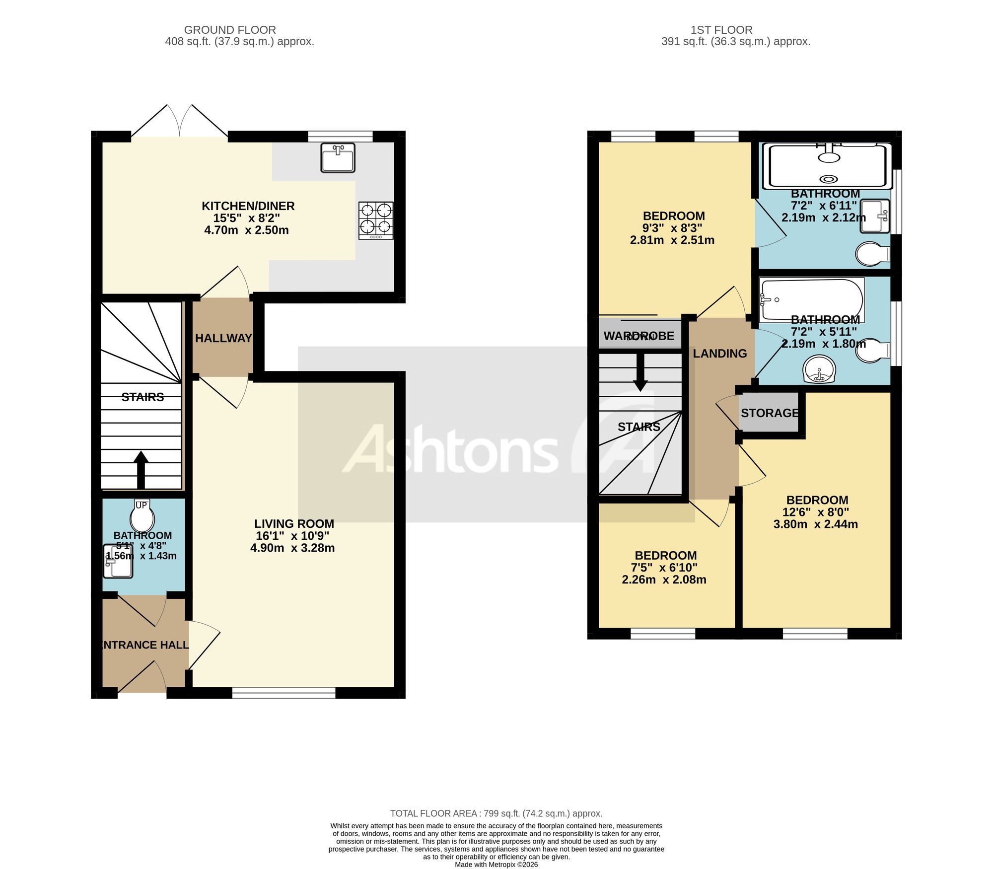 38 Cedar Gardens, Newton-Le-Willows floorplan