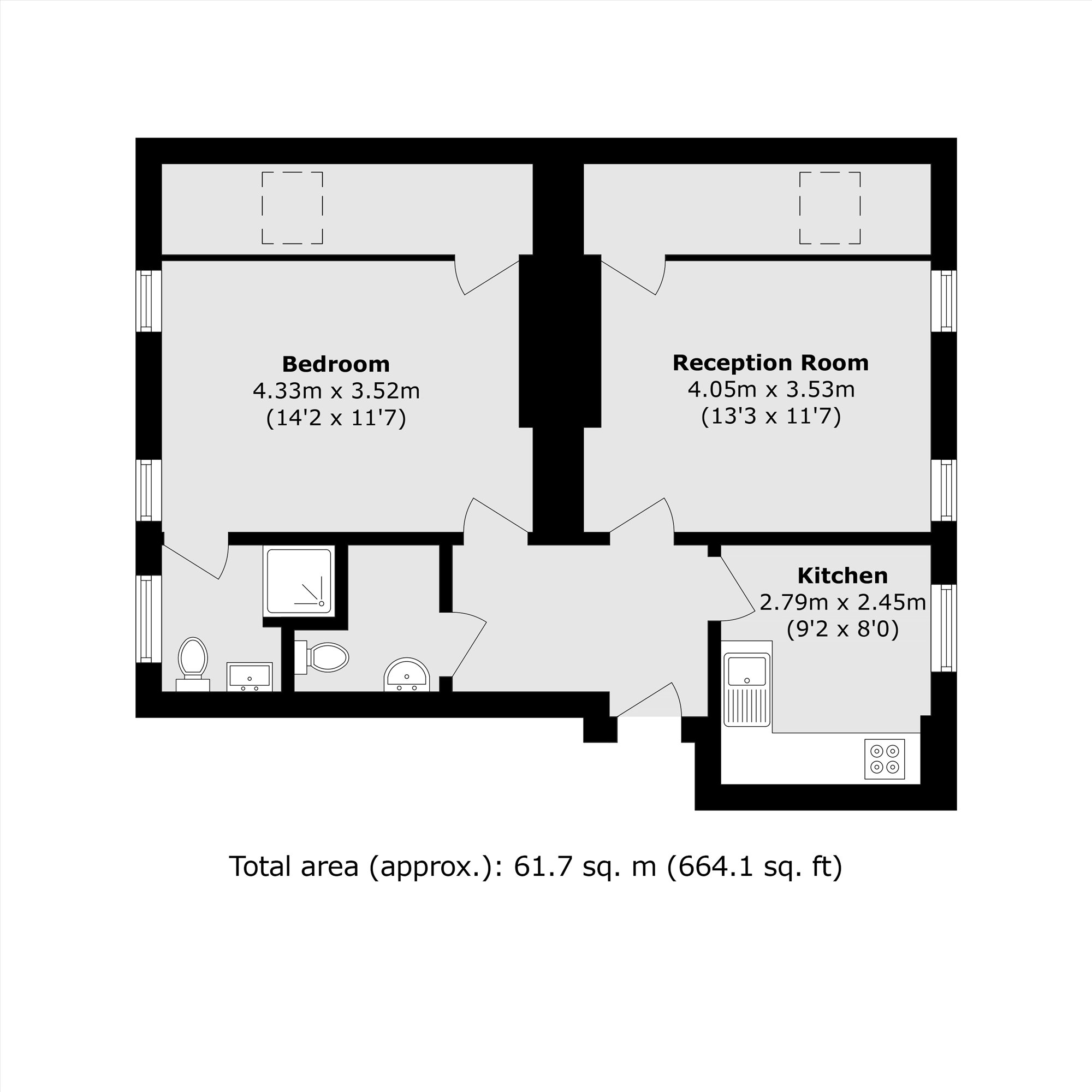 Flat 53, Westminster Mansions, Little Smith Street, London floorplan