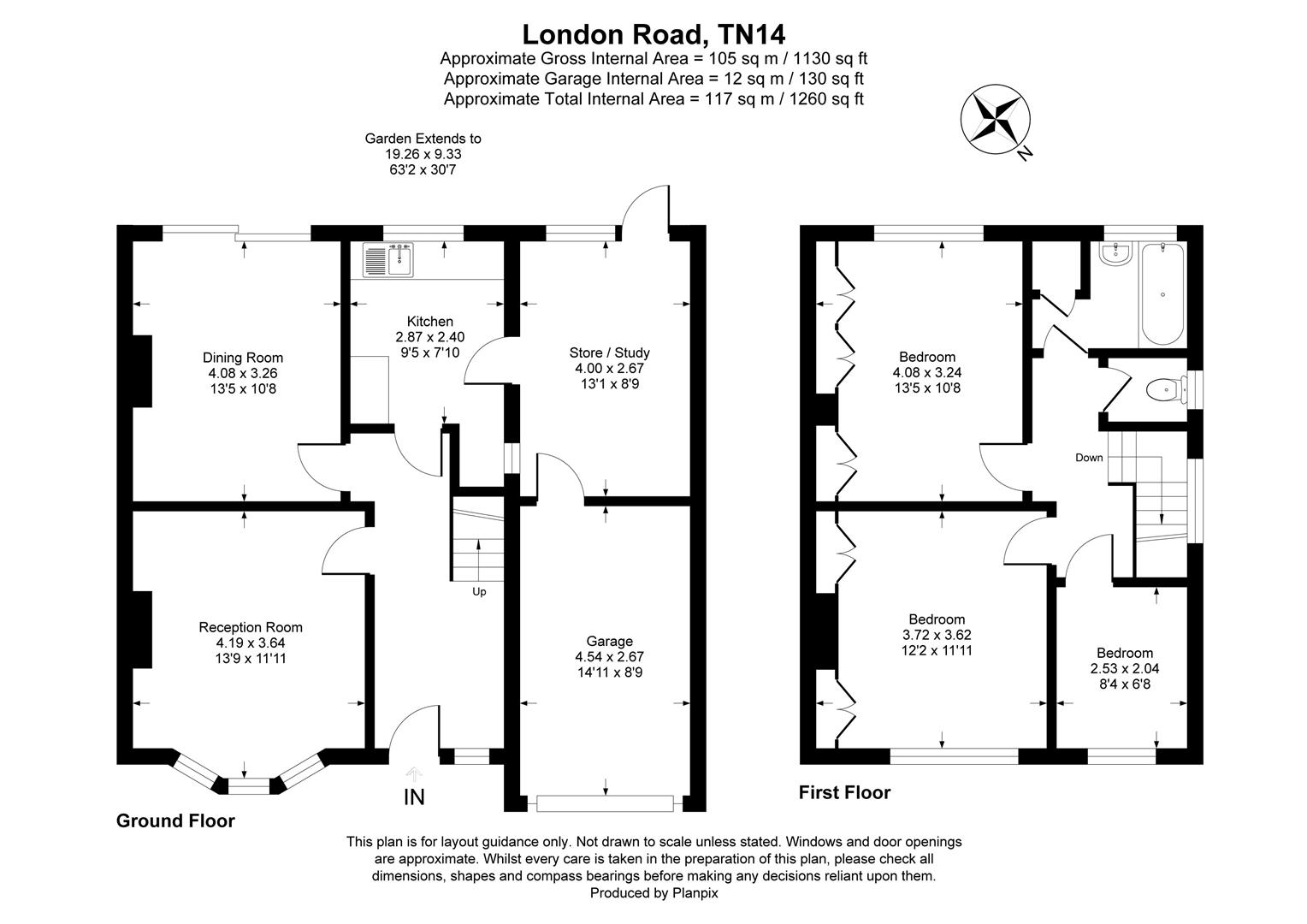 London Road, Halstead, Sevenoaks TN14, 3 bedroom semidetached house