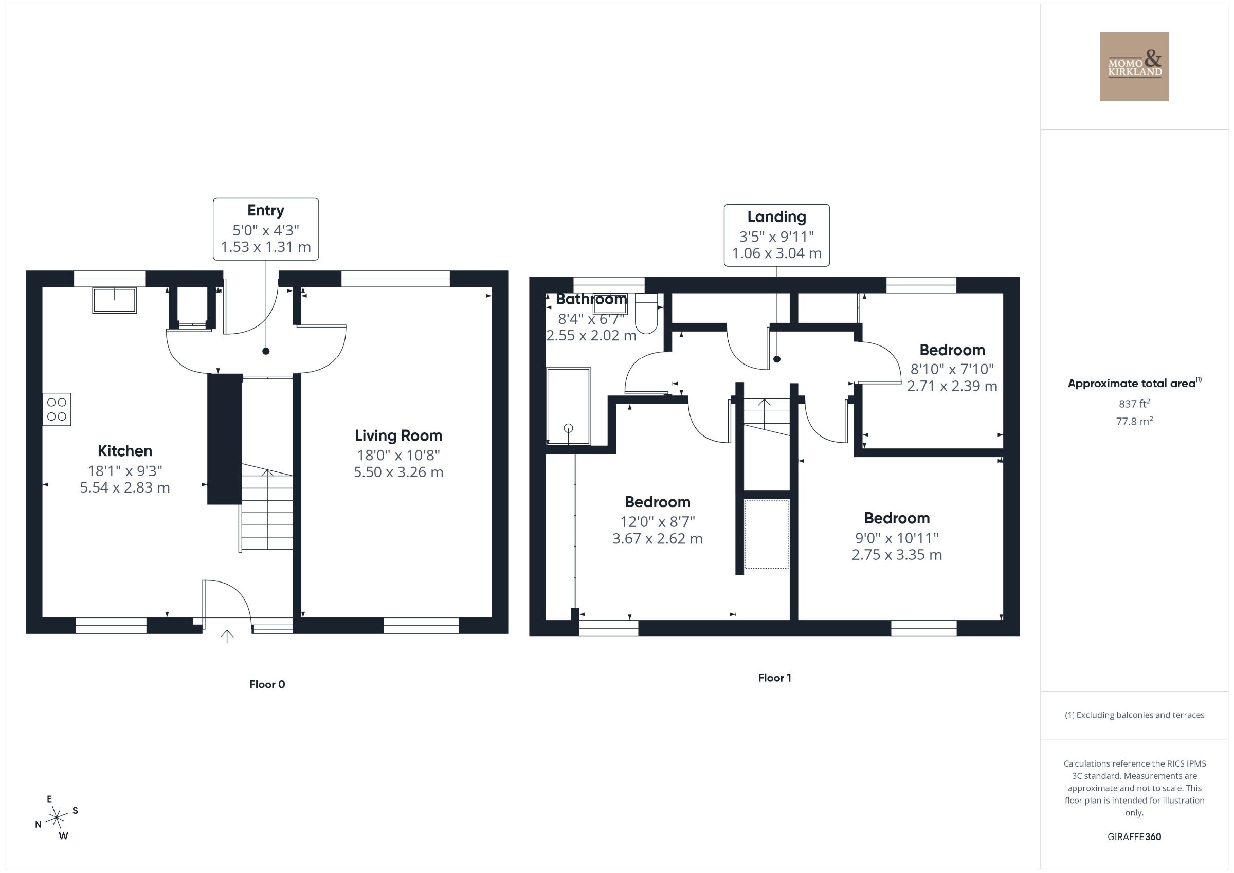 12 Iona Path, Glasgow floorplan