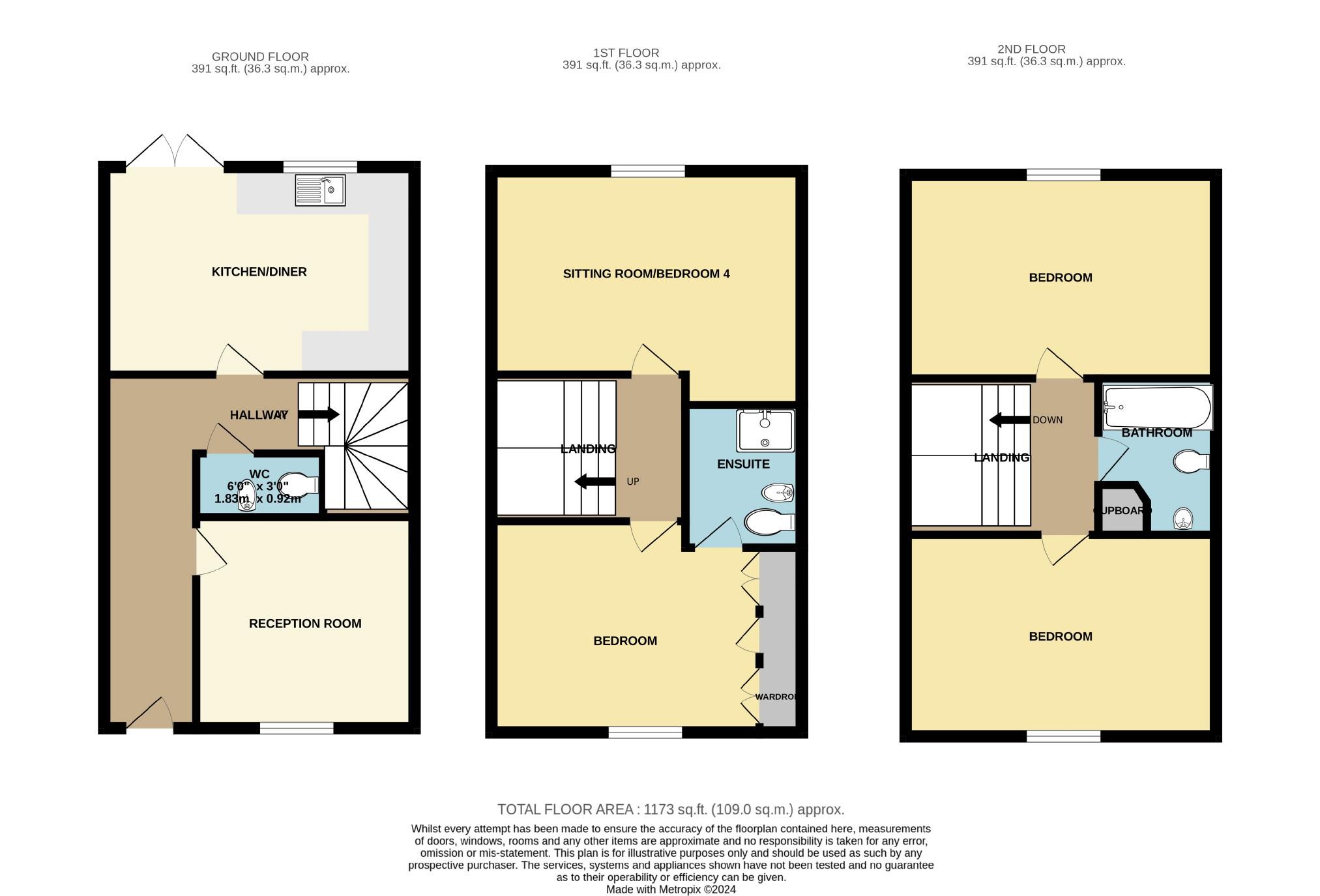 75, Marleys Way, Frome floorplan