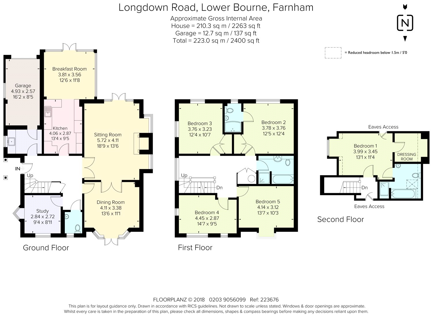 5 Bedrooms Detached house for sale in Longdown Road, Lower Bourne, Farnham, Surrey GU10