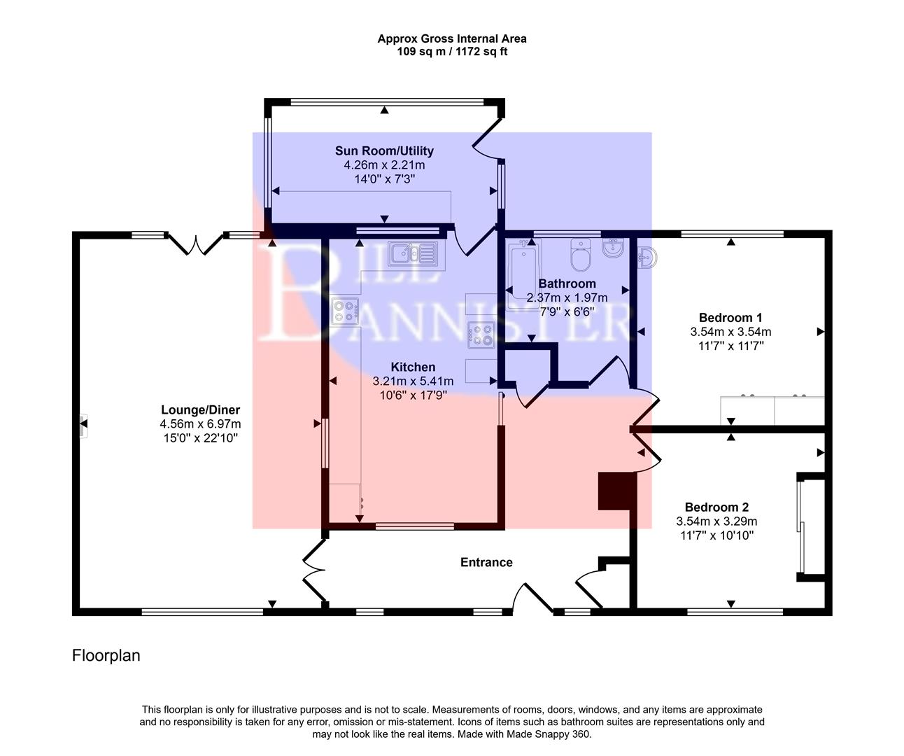 Seythfold, Redruth floorplan