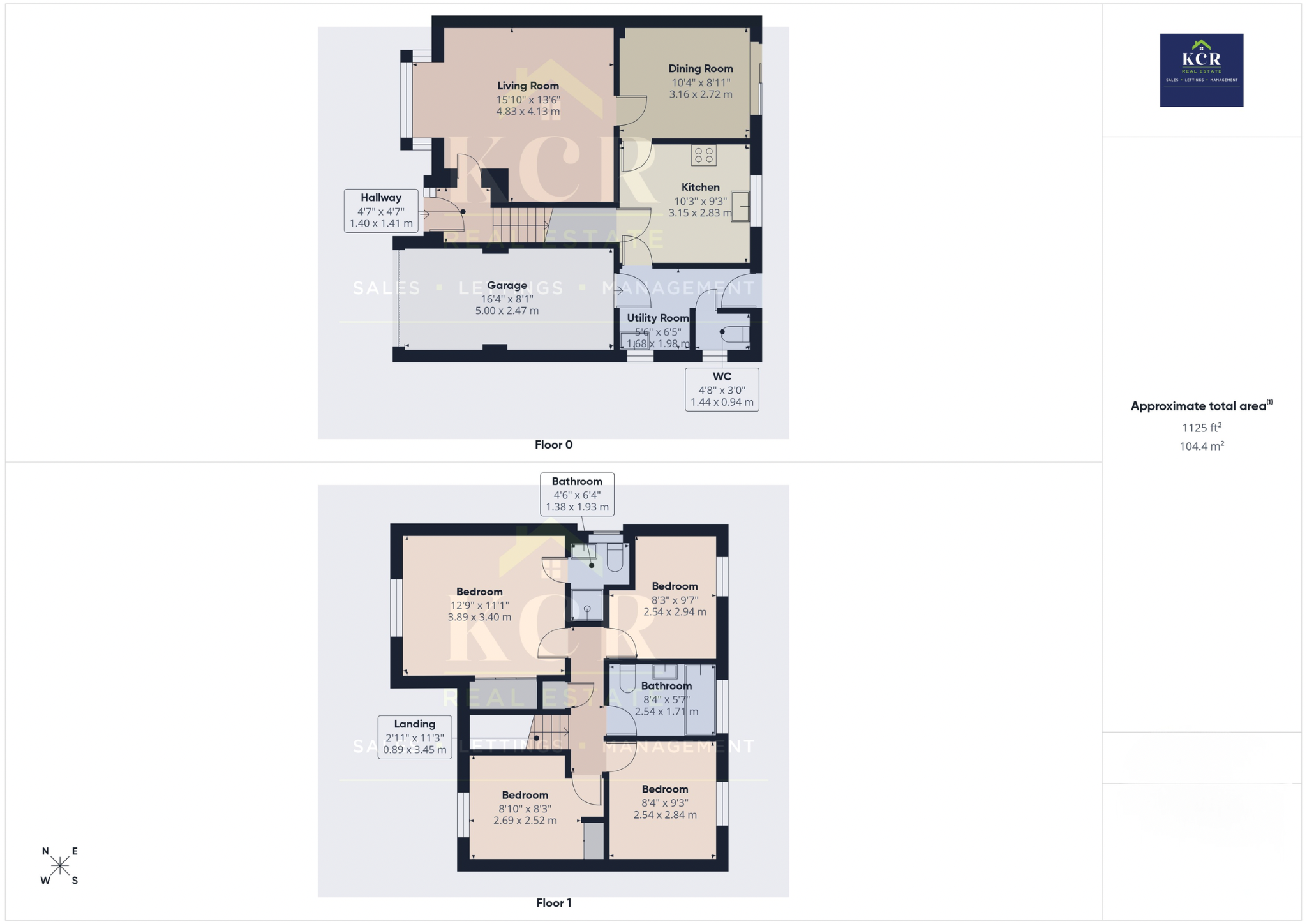 1 Poachers Place, Leicester floorplan