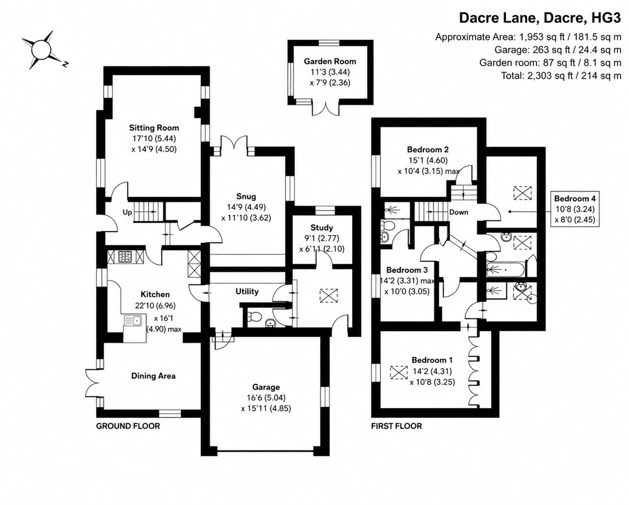 Oakwell Cottage, Harrogate floorplan