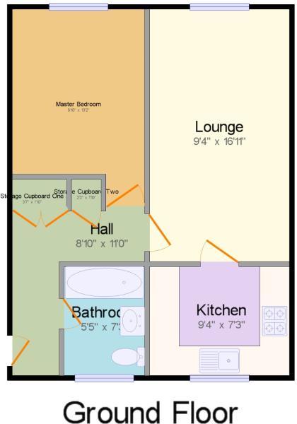 1 Bedrooms Flat for sale in Eleanor Way, Waltham Cross, Herts EN8