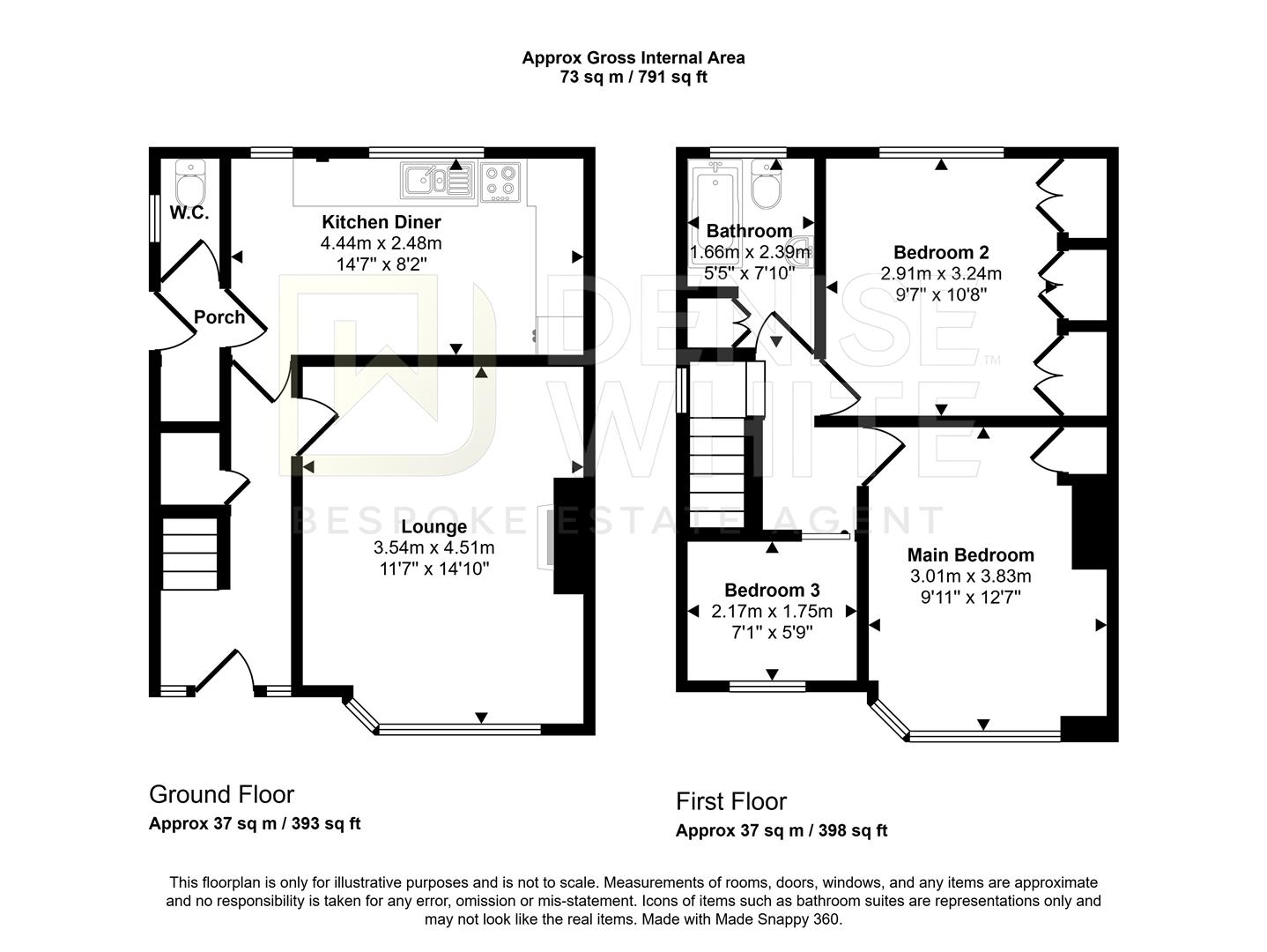 4, Oakwood Road, Leek floorplan