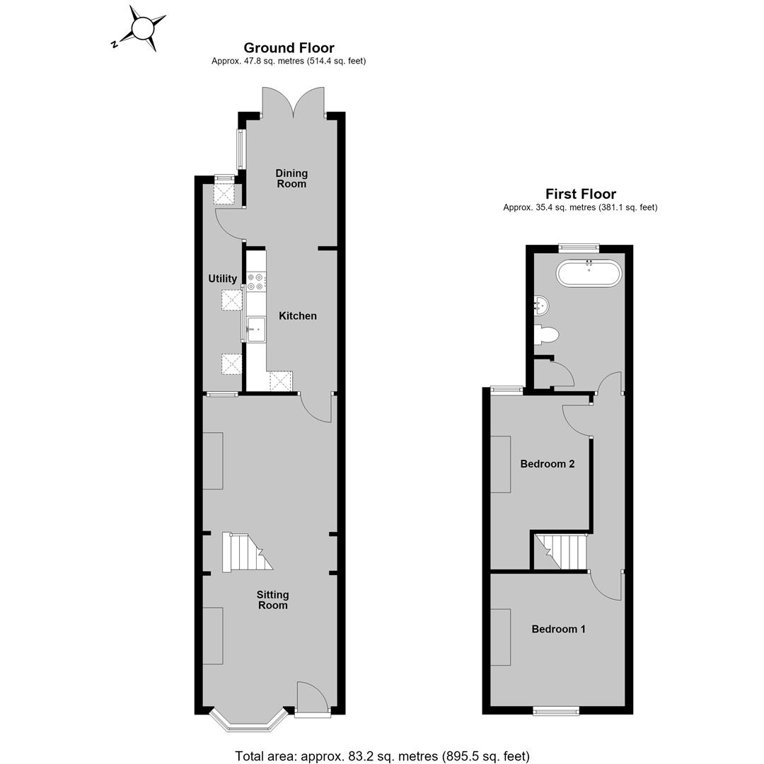 81, Island Wall, Whitstable floorplan
