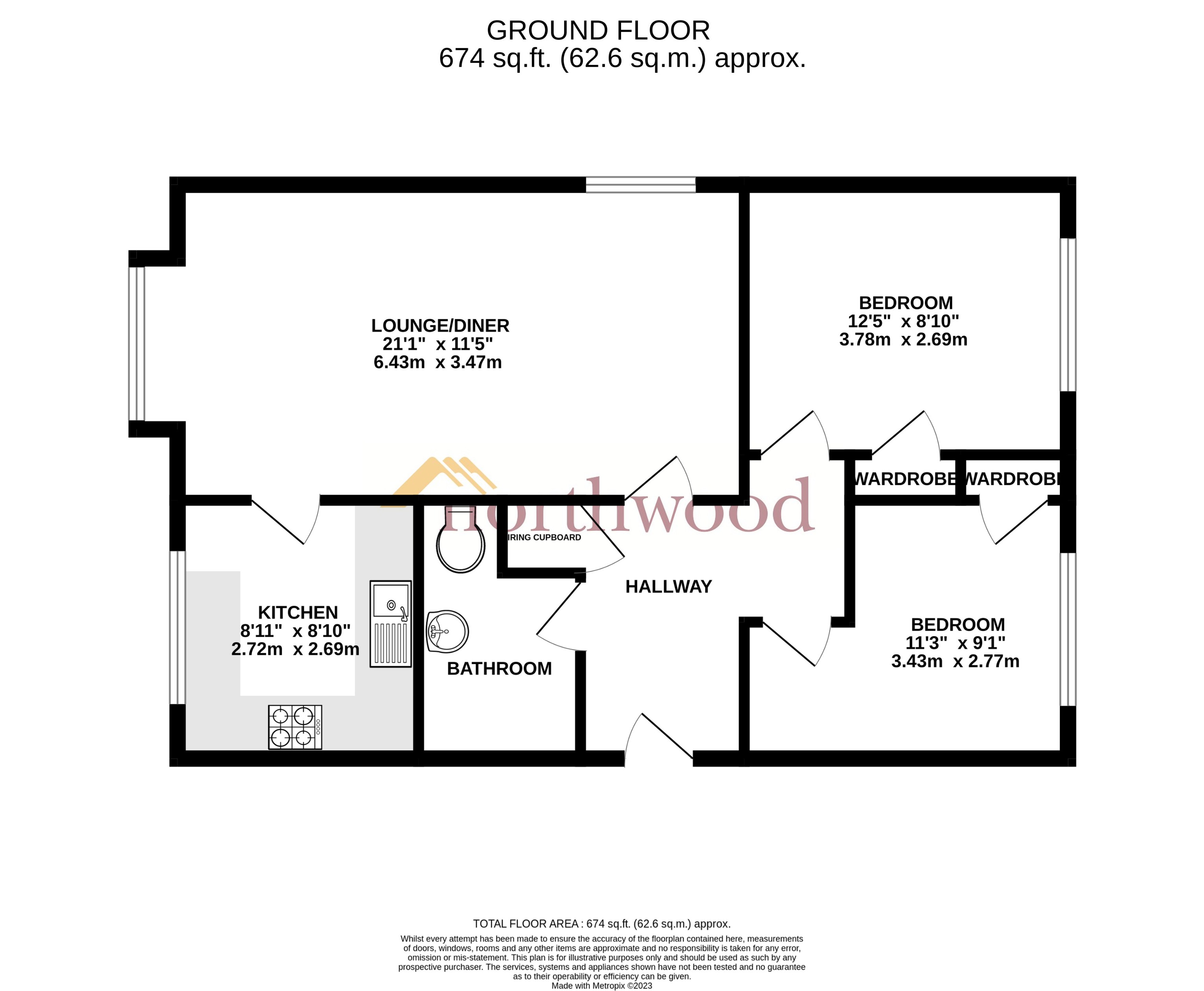 Starlings Dive, Tilehurst, Reading RG31, 2 bedroom flat for sale