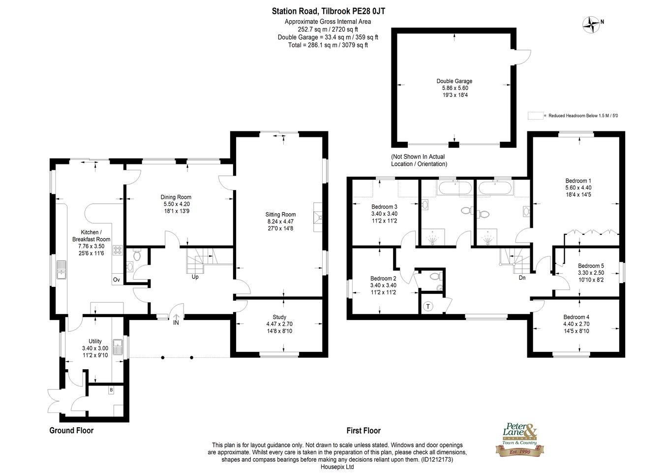2, Station Road, Tilbrook floorplan