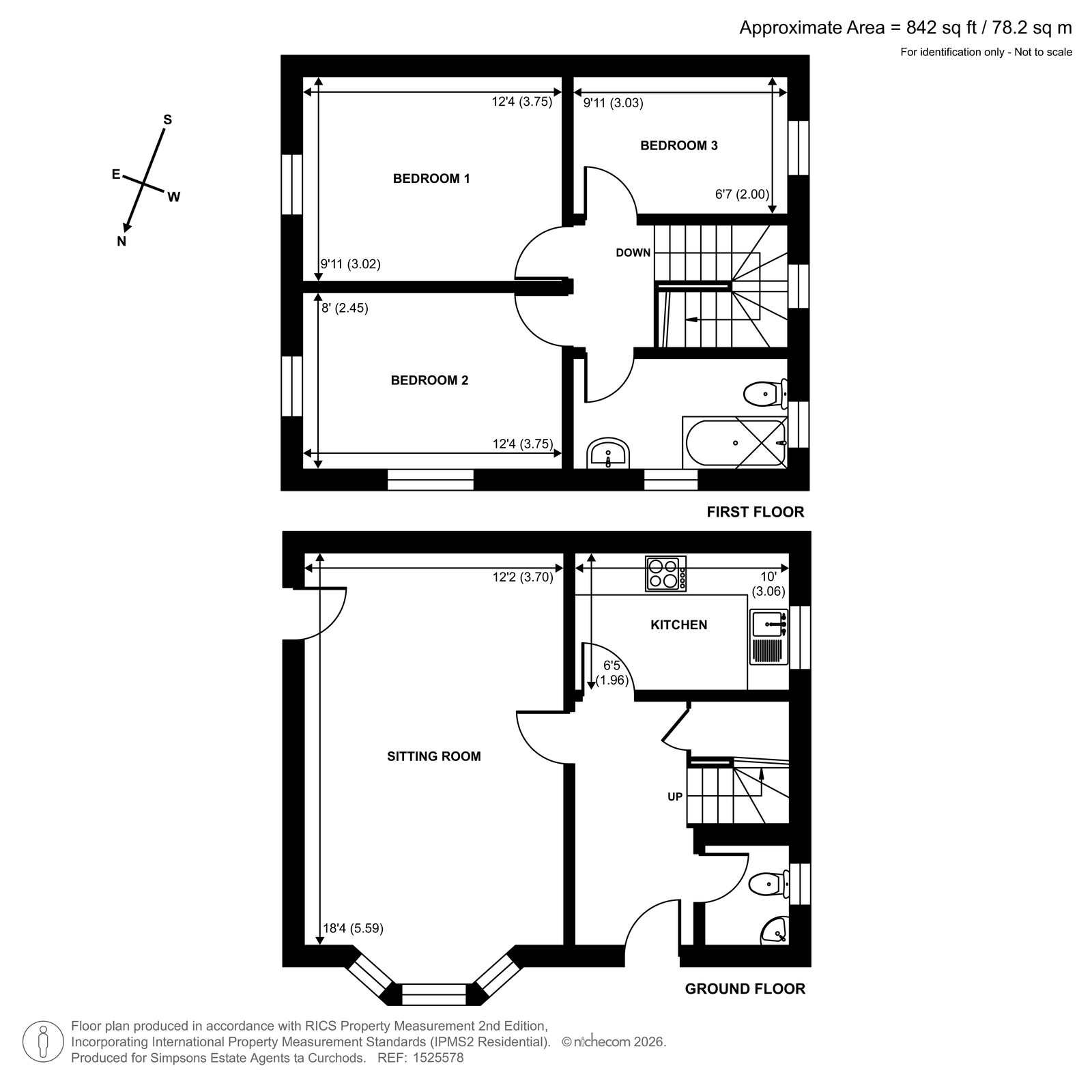47, Wolsey Road, Esher floorplan