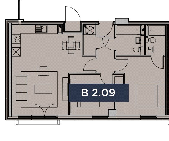 B2.09 Wilburn Basin,, Wilburn Basin, Salford floorplan