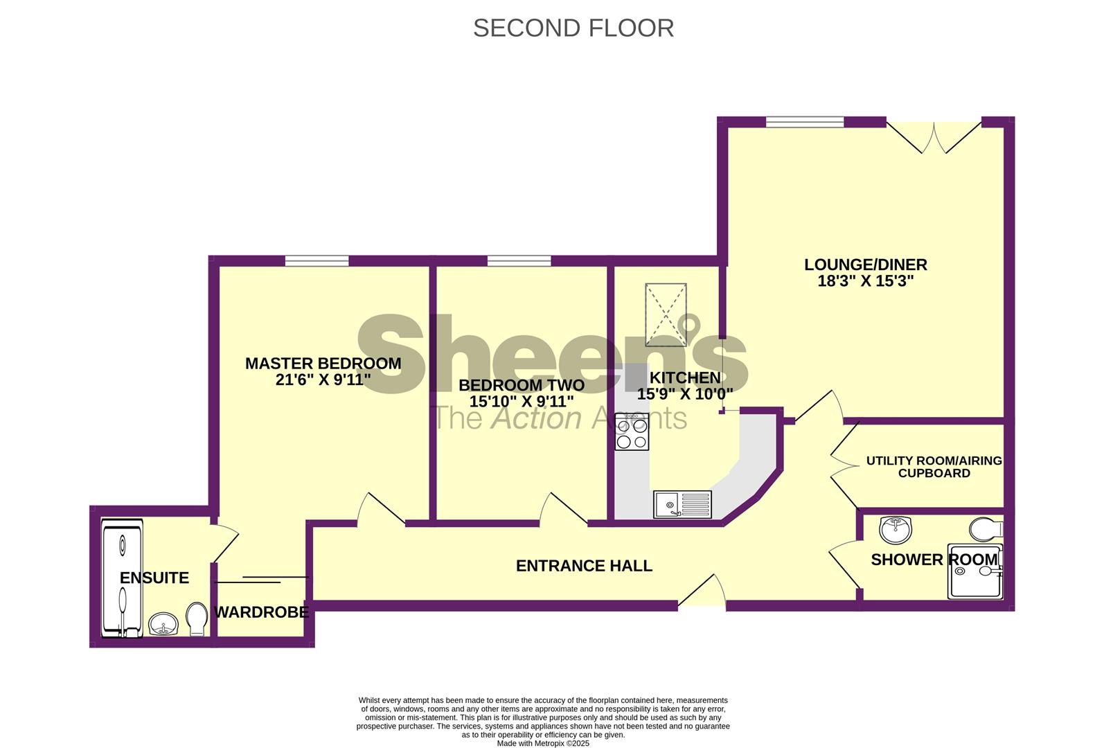 Apartment 14, Victoria Gardens, Hadleigh Road, Frinton-on-Sea floorplan