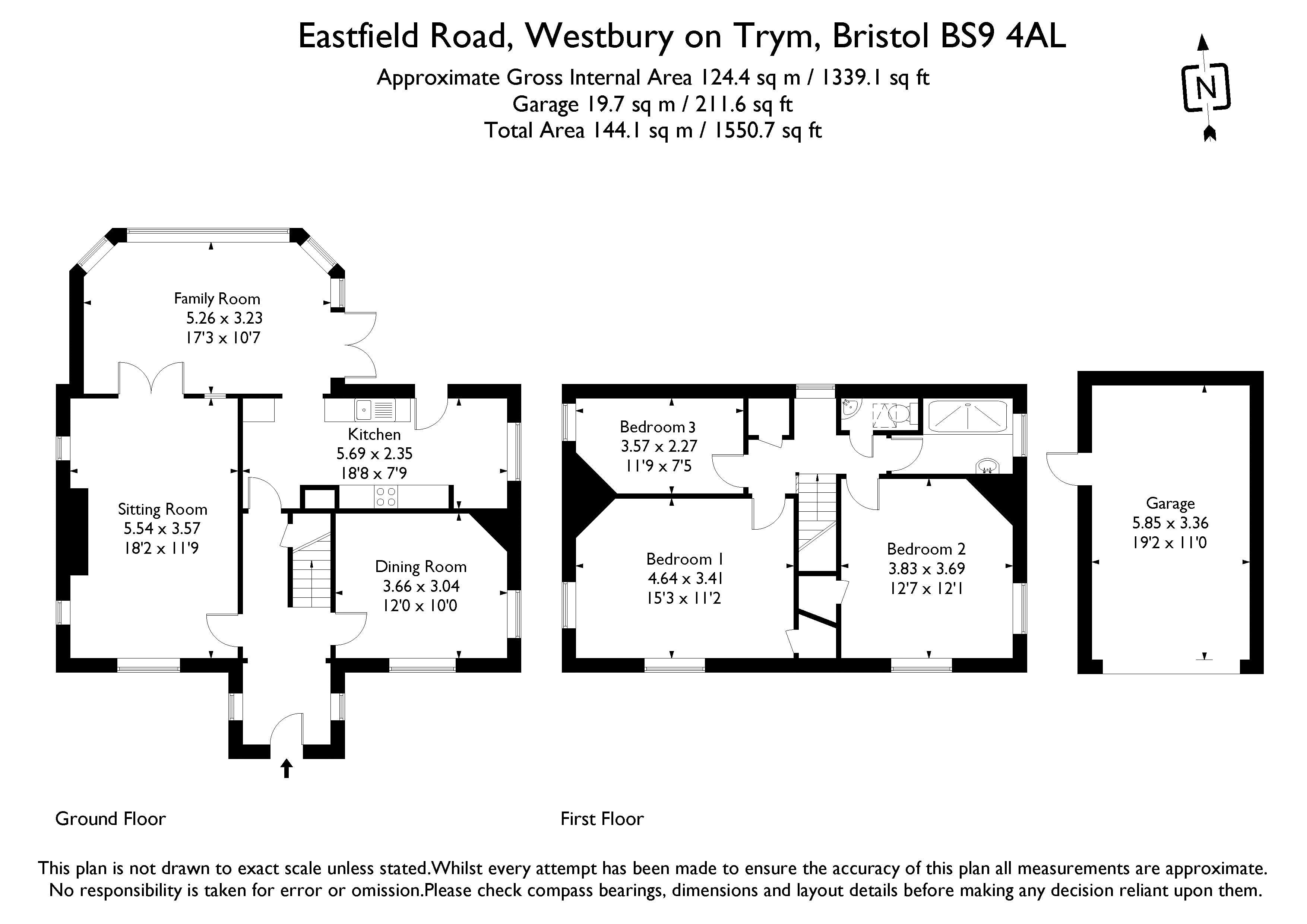 138, Eastfield Road, Bristol floorplan