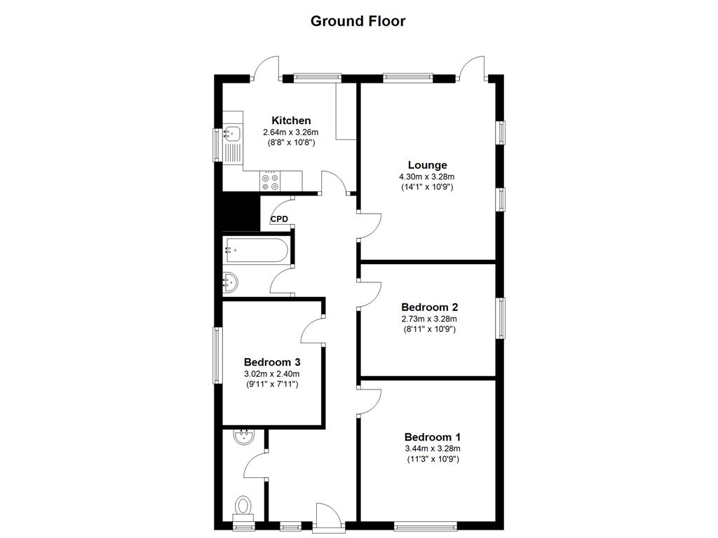 3 Bedrooms Bungalow to rent in Benfield Way, Portslade, Brighton BN41