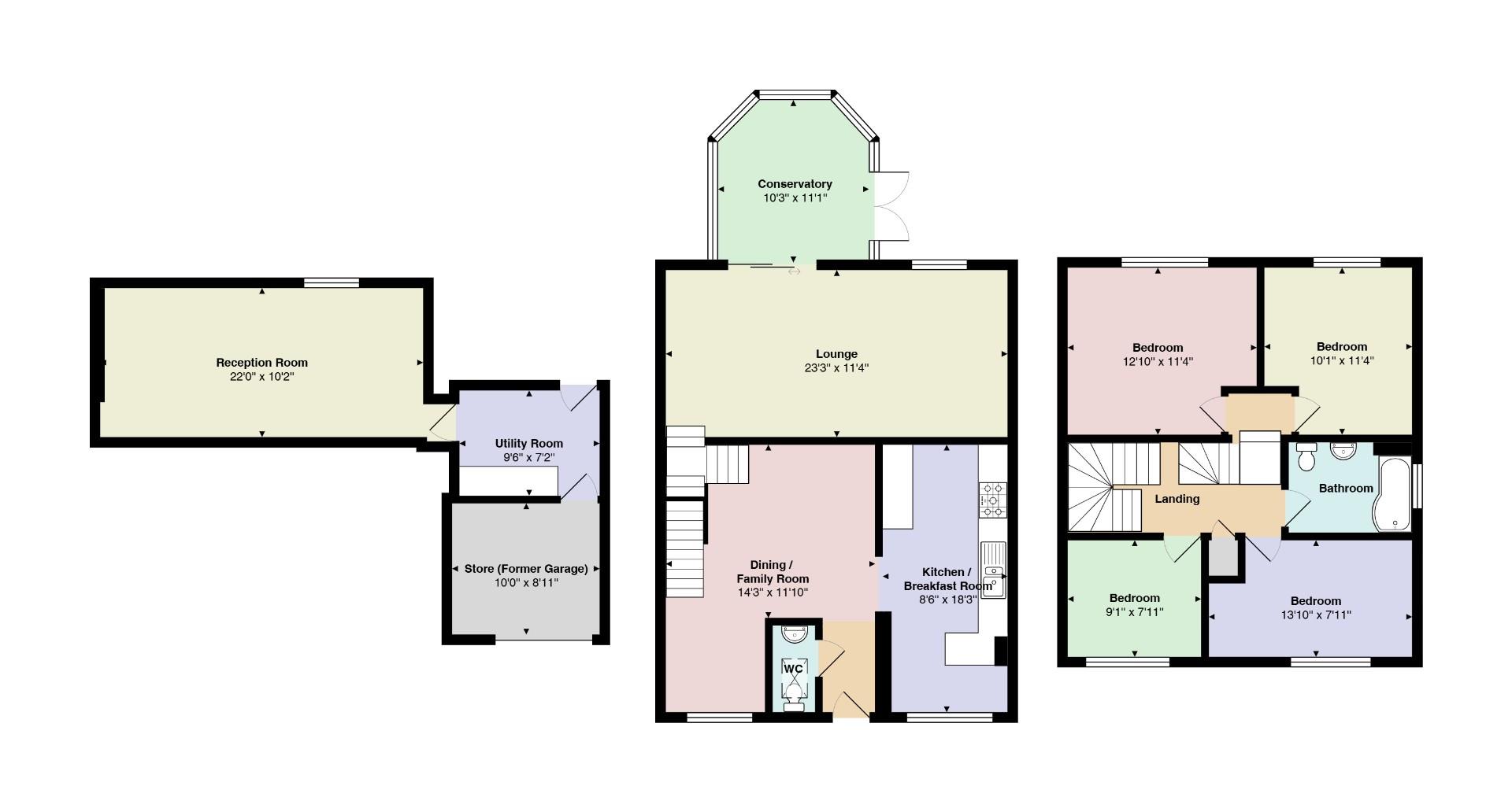 61, Harrow Road, Leighton Buzzard floorplan