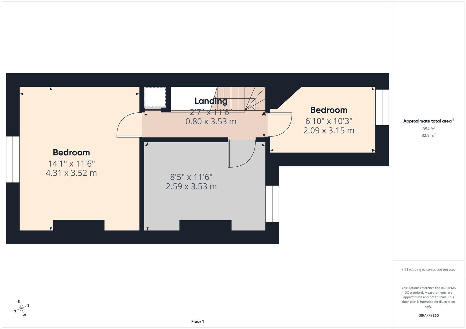 4 Railway Terraced, Station Approach, Coulsdon floorplan