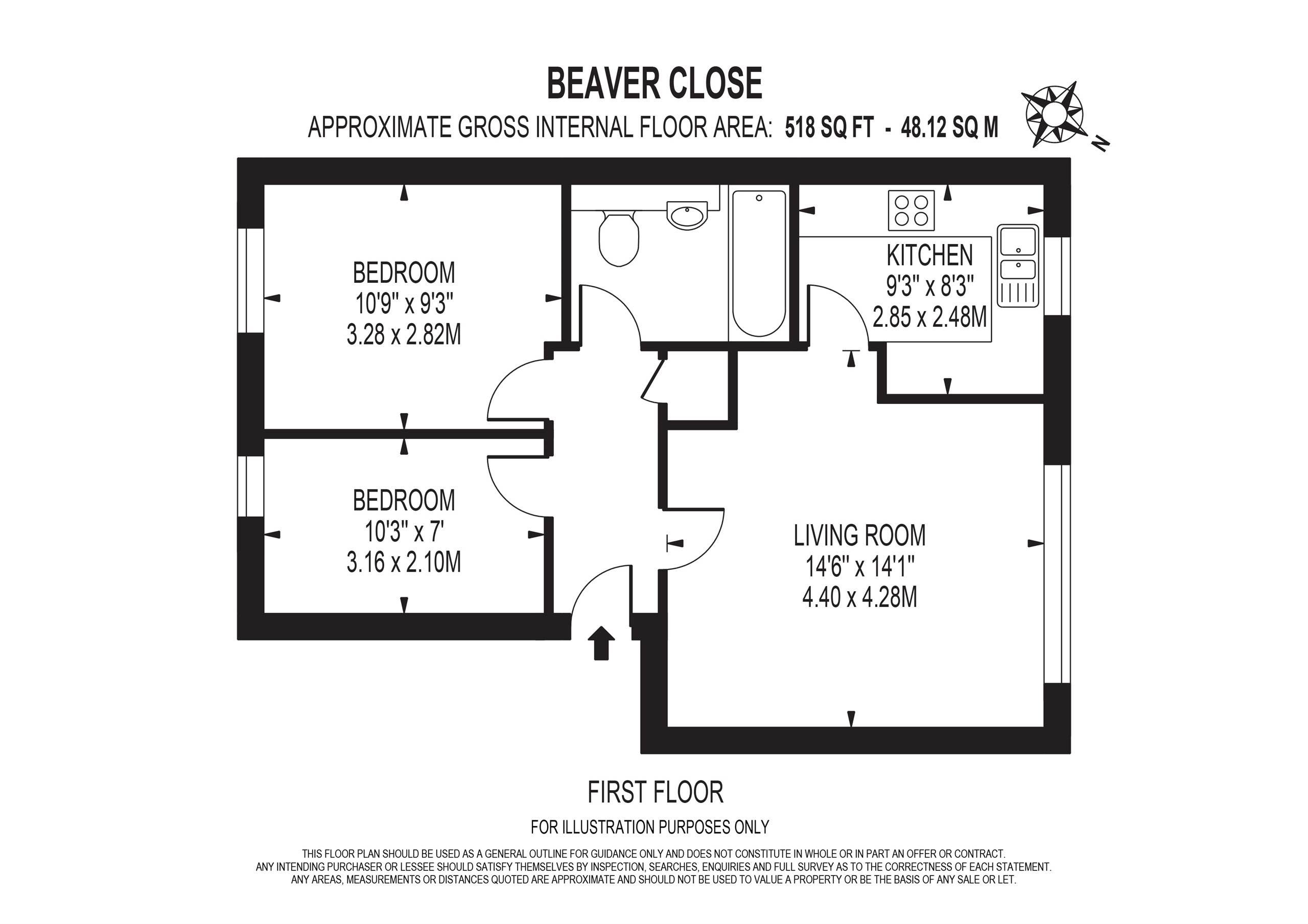 2 Bedrooms Flat for sale in Beaver Close, Morden SM4