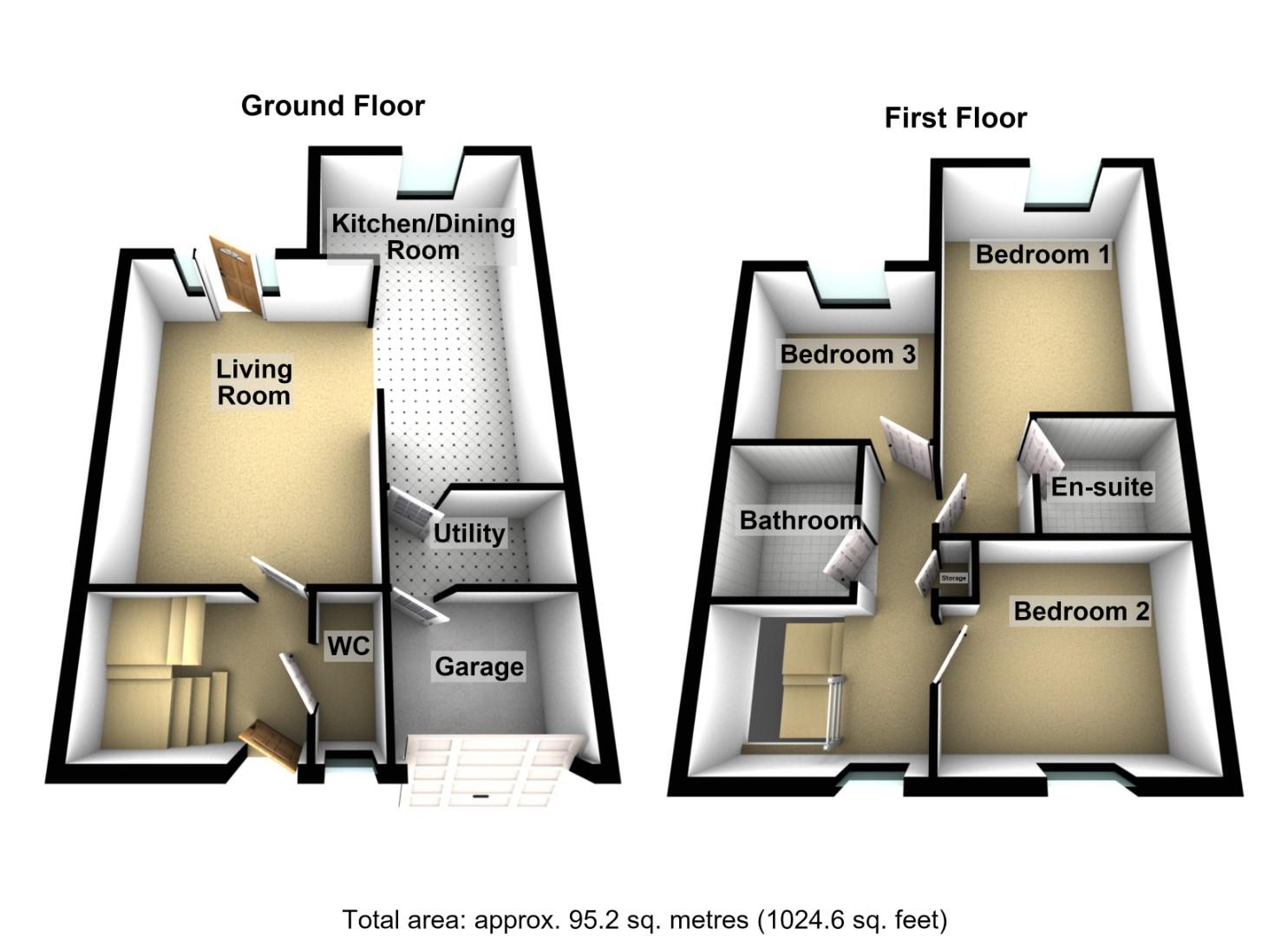 Harlebury, Newcastle Upon Tyne floorplan