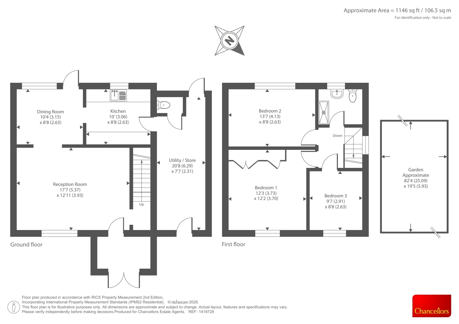 22, Waynflete Road, Oxford floorplan