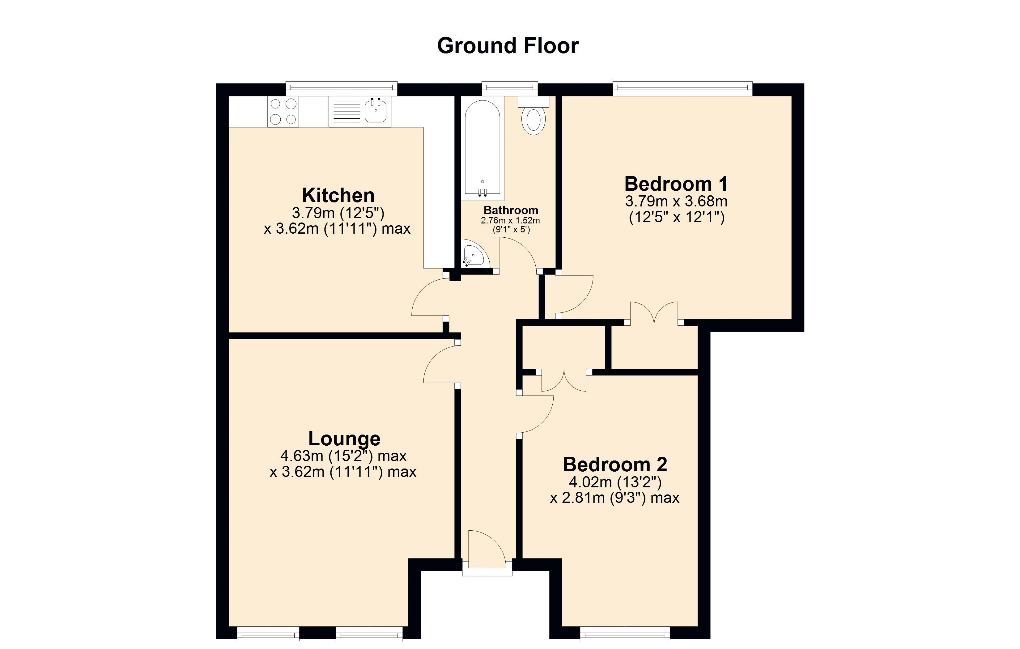 2, Crowley Villas, Swalwell floorplan
