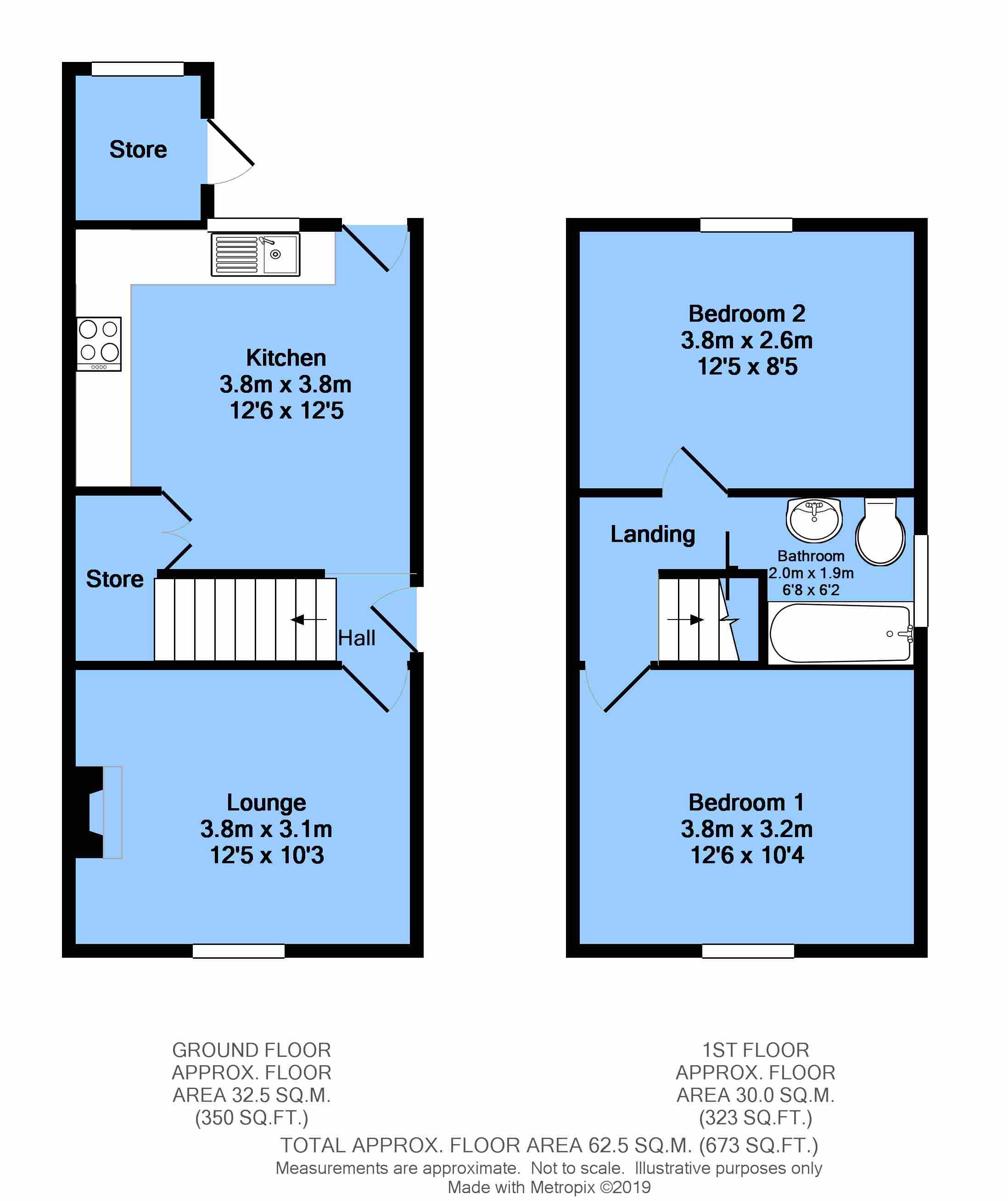 2 Bedrooms Semi-detached house for sale in Calow Lane, Hasland, Chesterfield S41