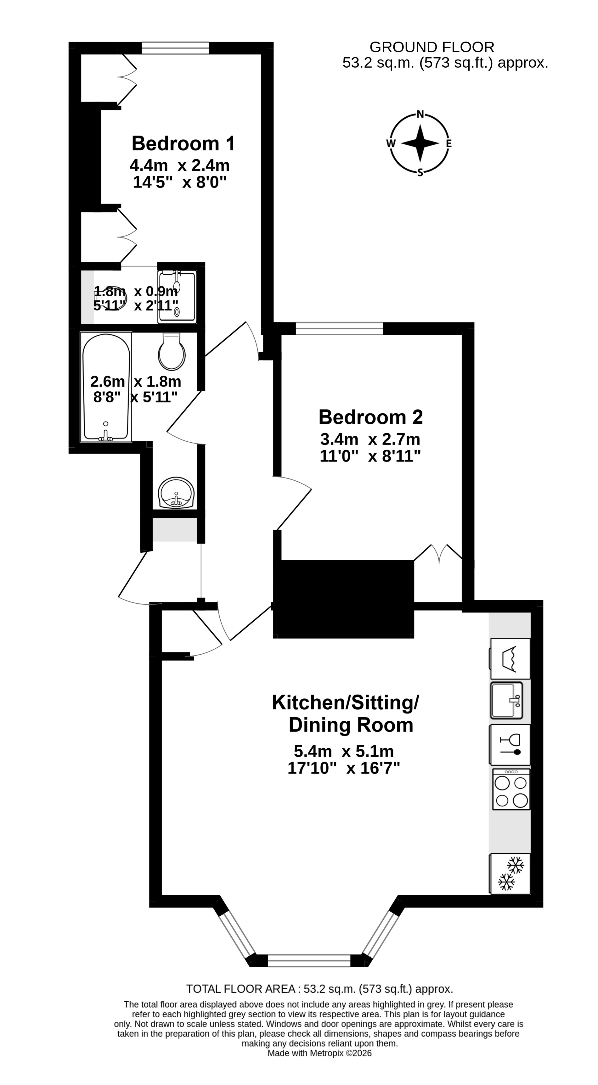 Ground Floor Flat, 11, Ranelagh Road, Kent floorplan