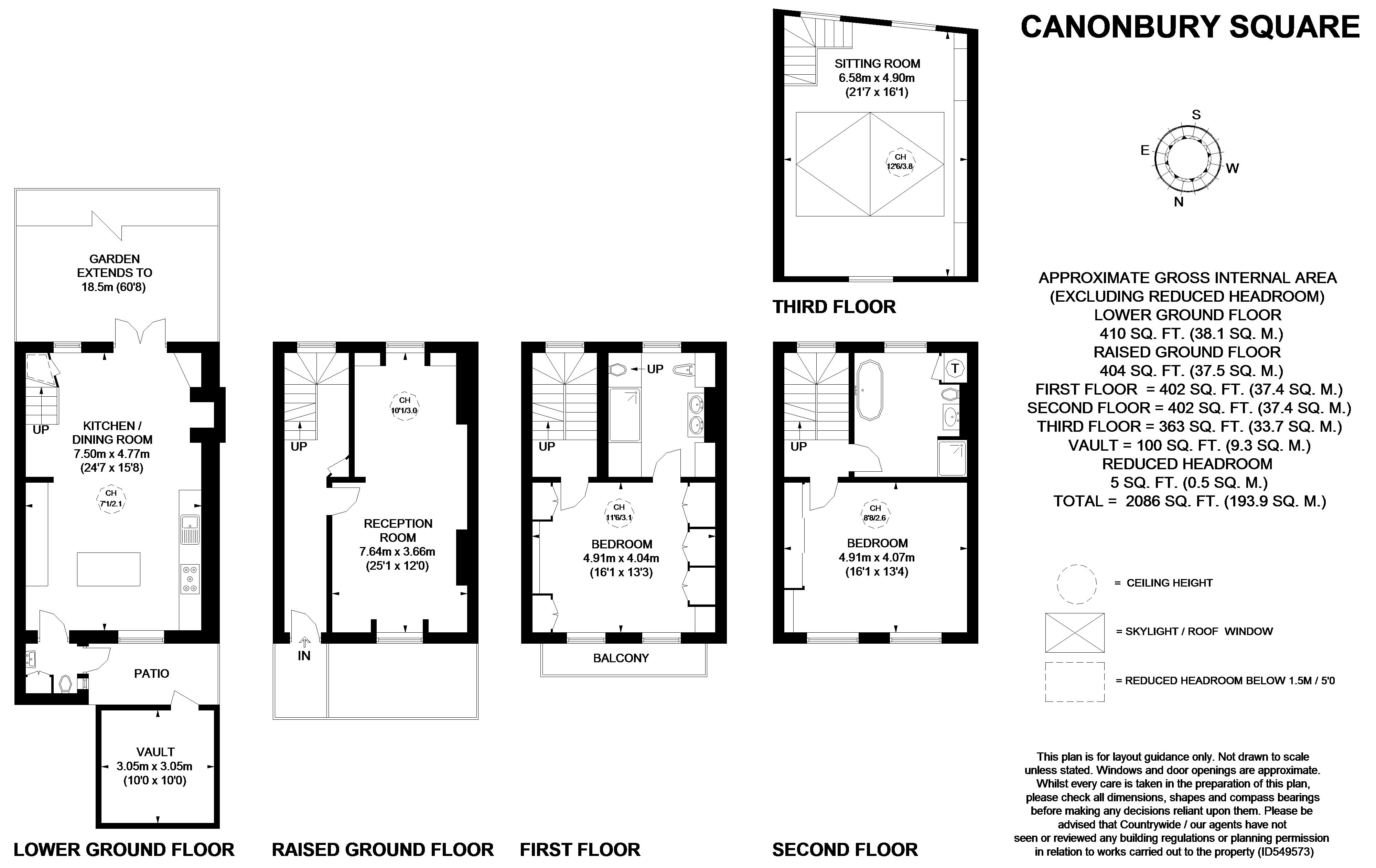 3 Bedrooms End terrace house to rent in Canonbury Square, London N1