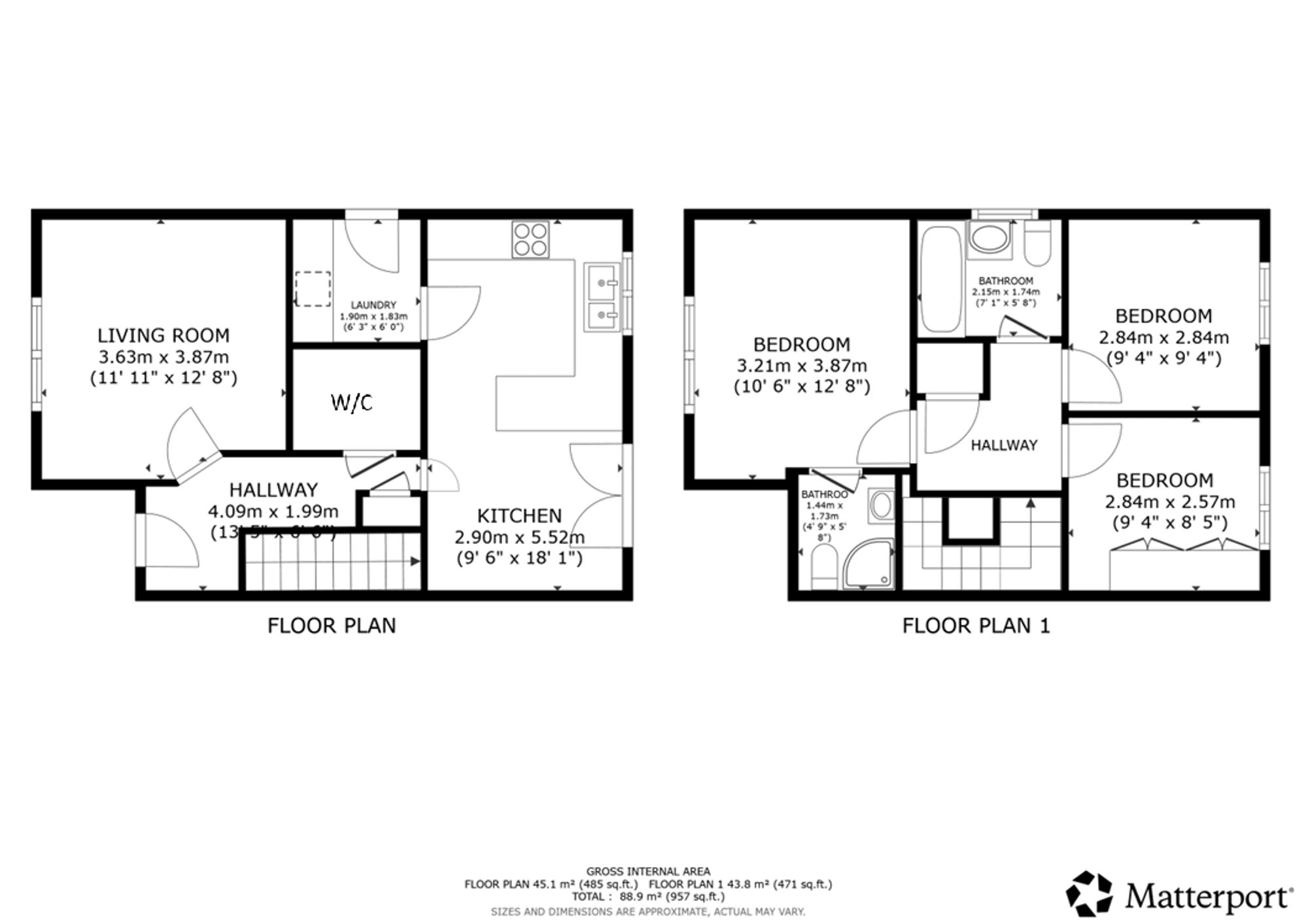 1 Northwood Gate, Cowglen, Glasgow floorplan
