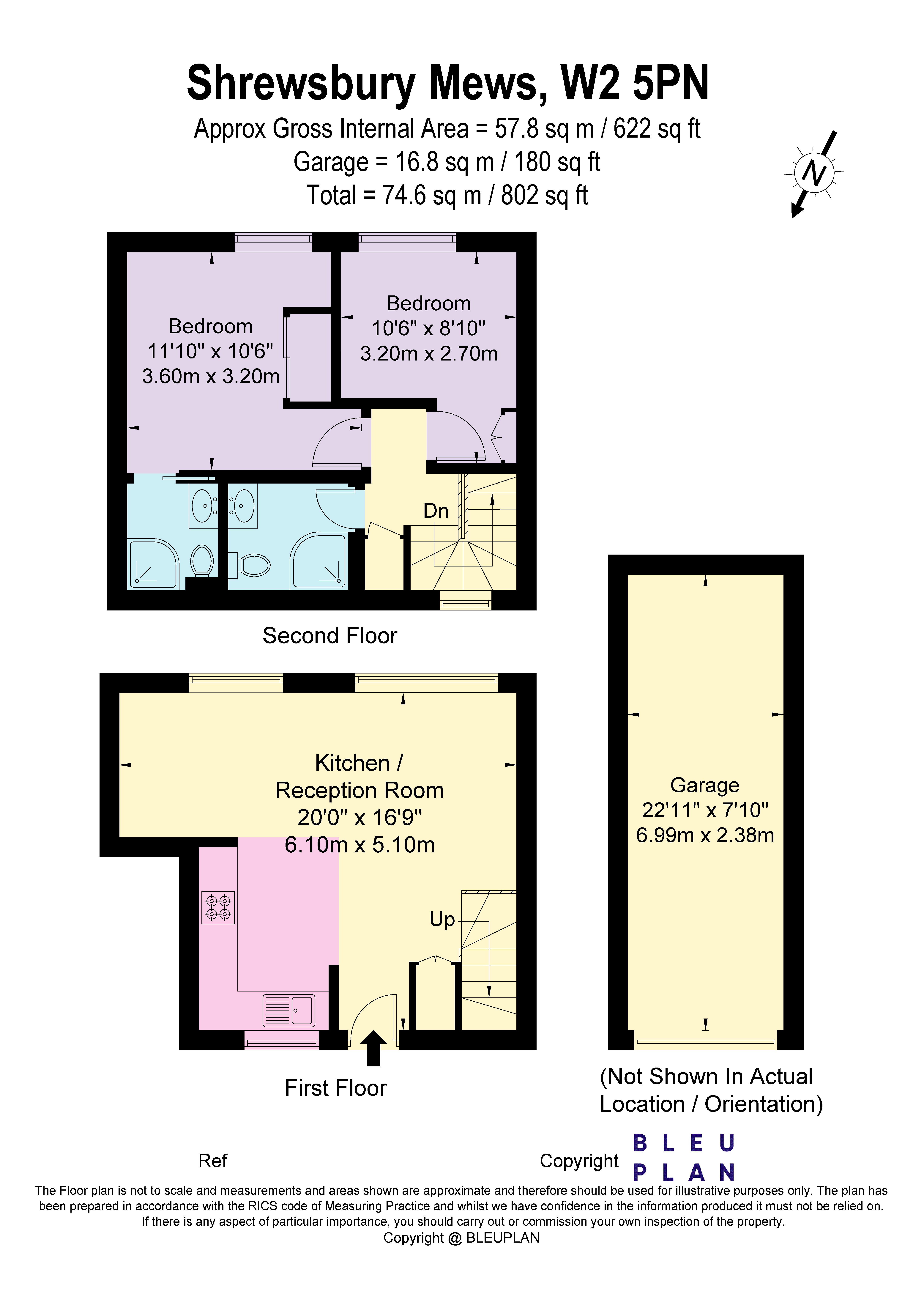 13, Shrewsbury Mews, London floorplan