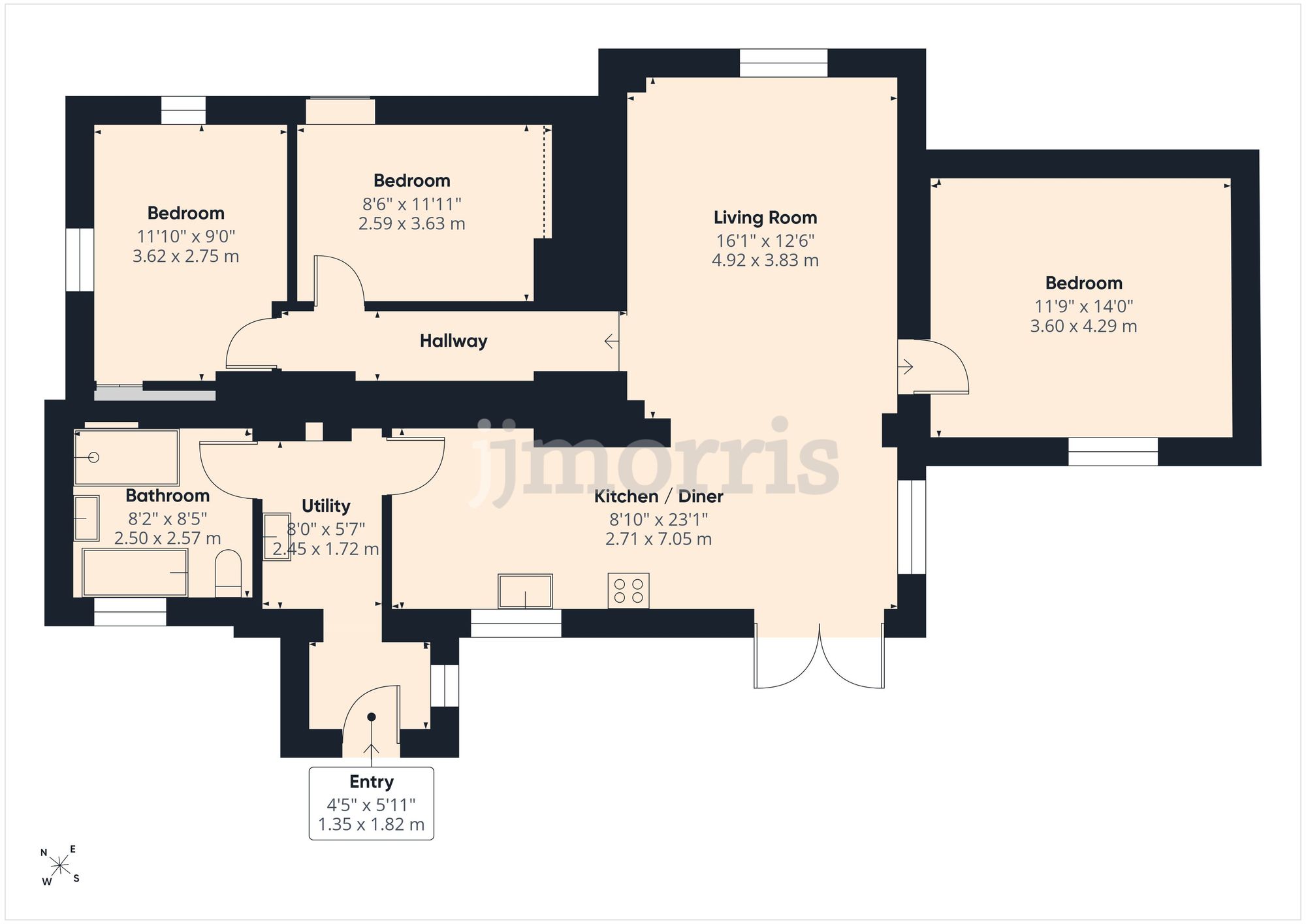 Rhyd Ddolesgob, Whitland floorplan