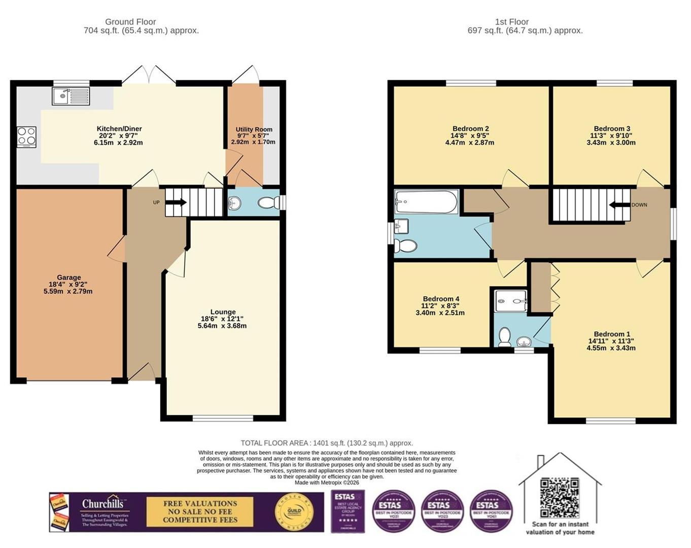 72, Partridge Road, York floorplan