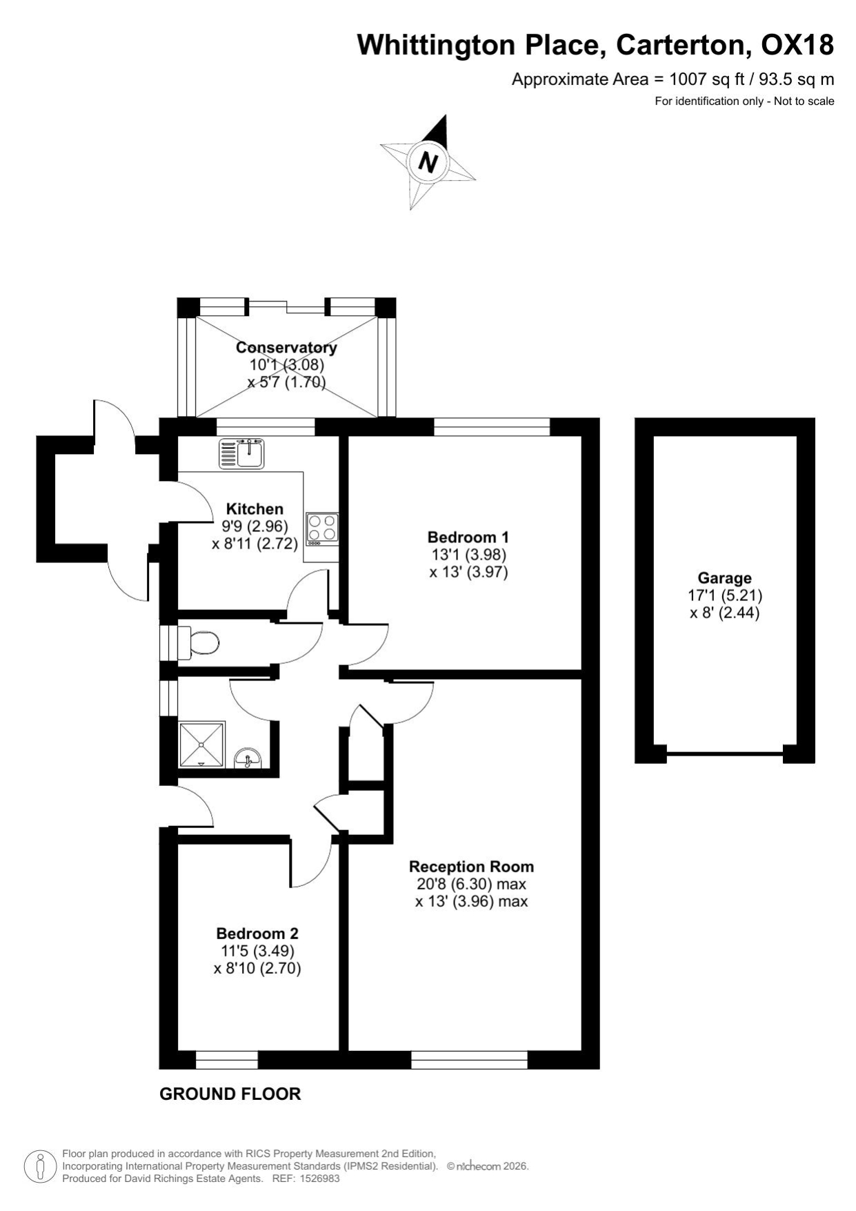 2, Whittington Place, Carterton floorplan