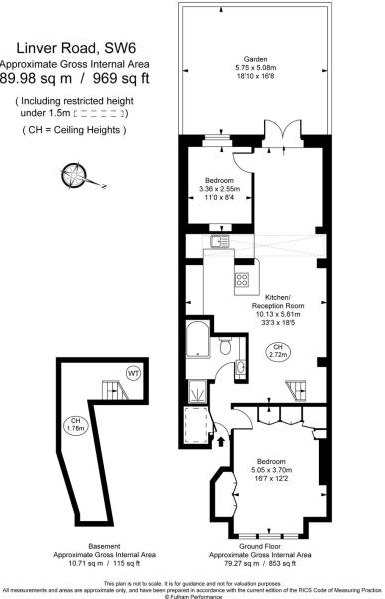 2 Bedrooms Flat to rent in Linver Road, Parsons Green SW6