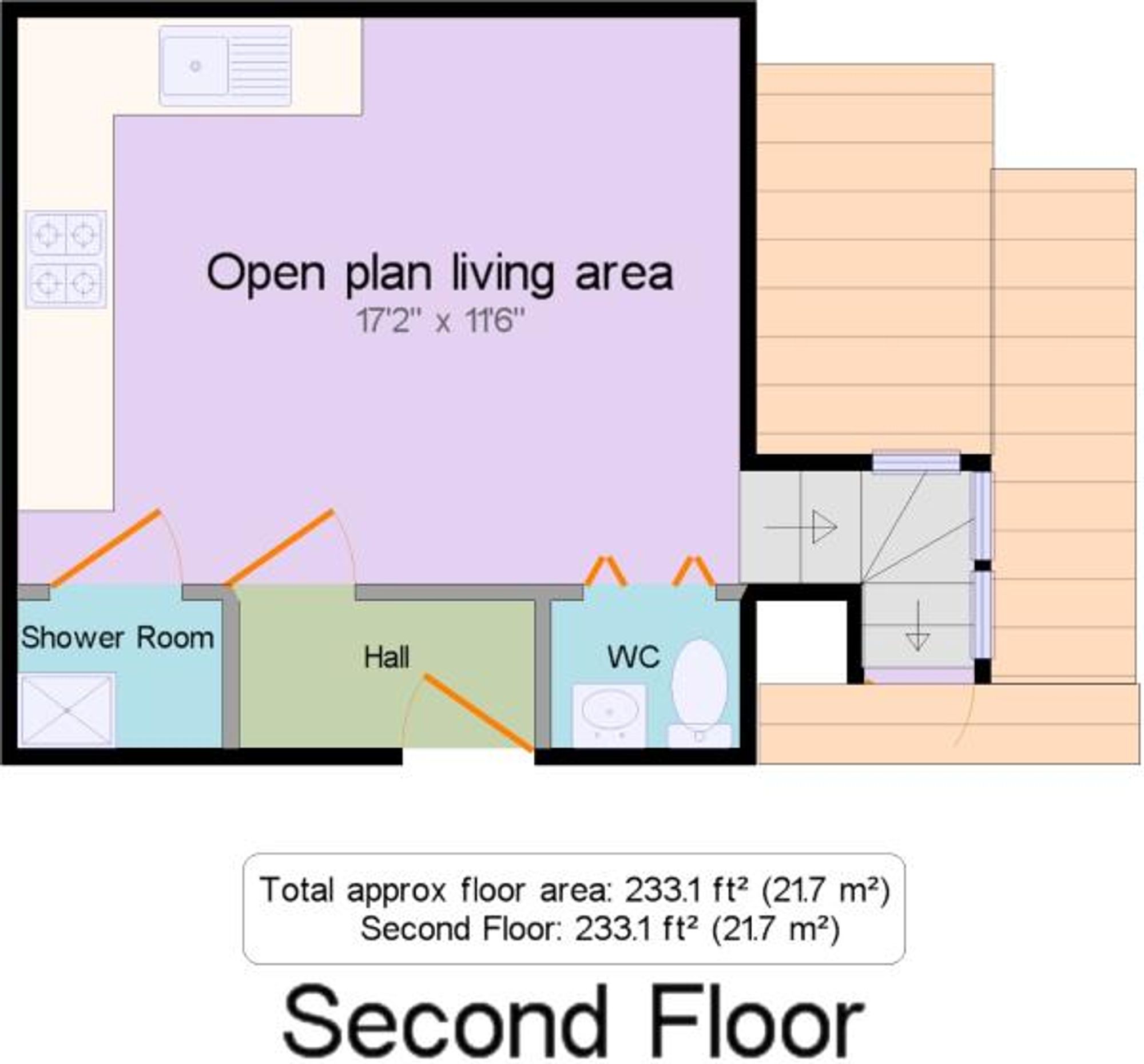 Flat 2, 49 Colston Street, Bristol floorplan