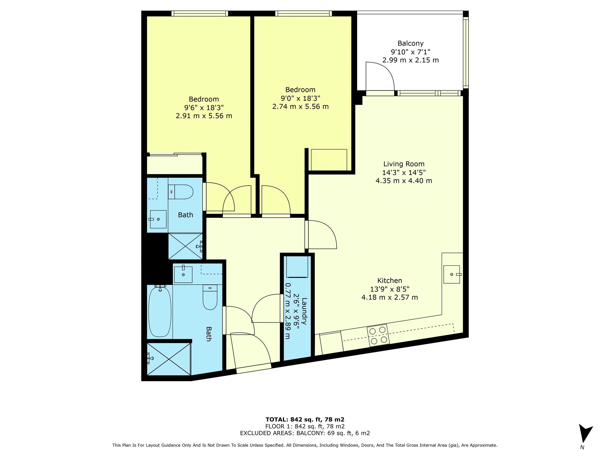 Flat 23, Prime House, London floorplan