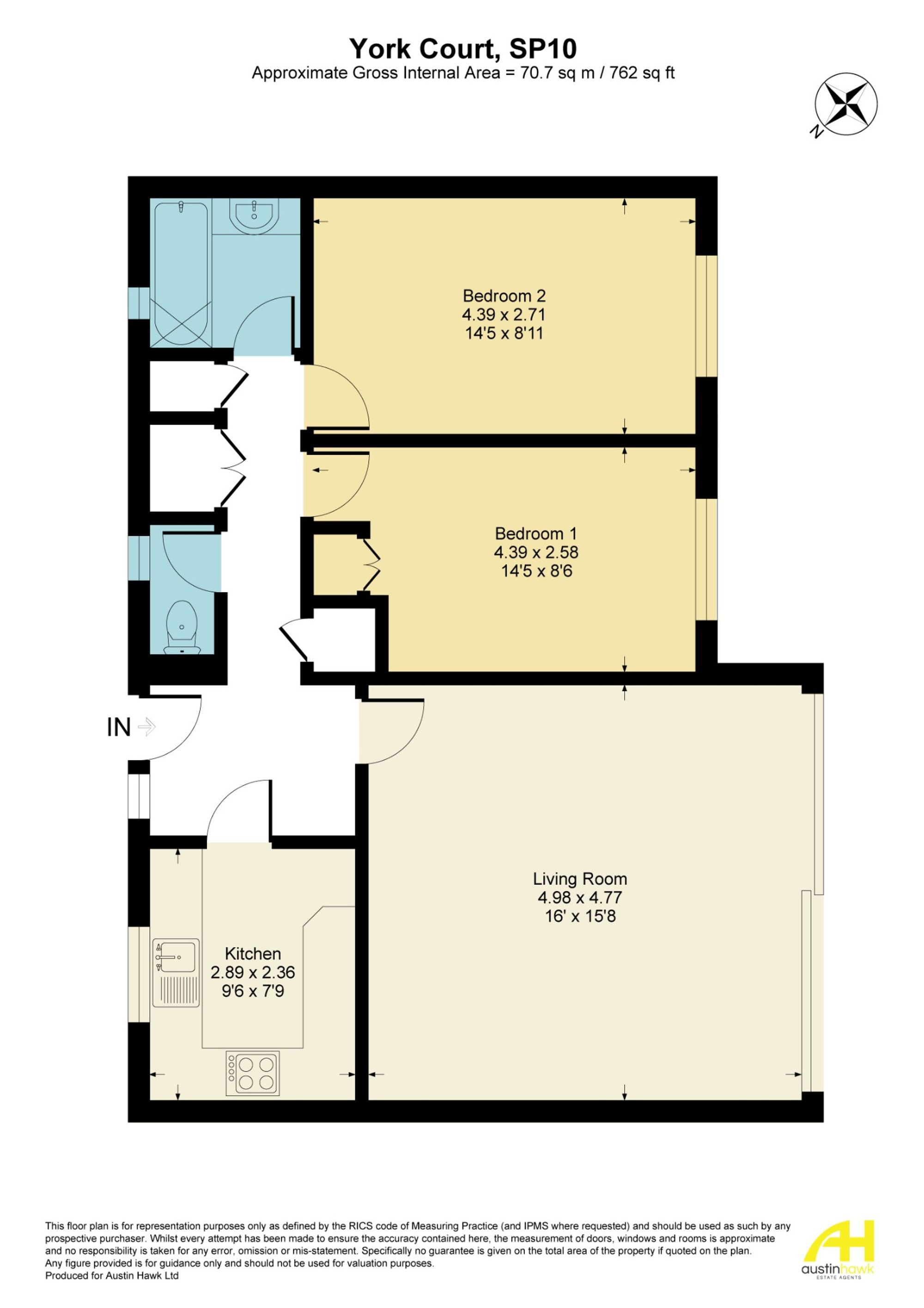 29 York Court Kingsway Gardens, Andover floorplan