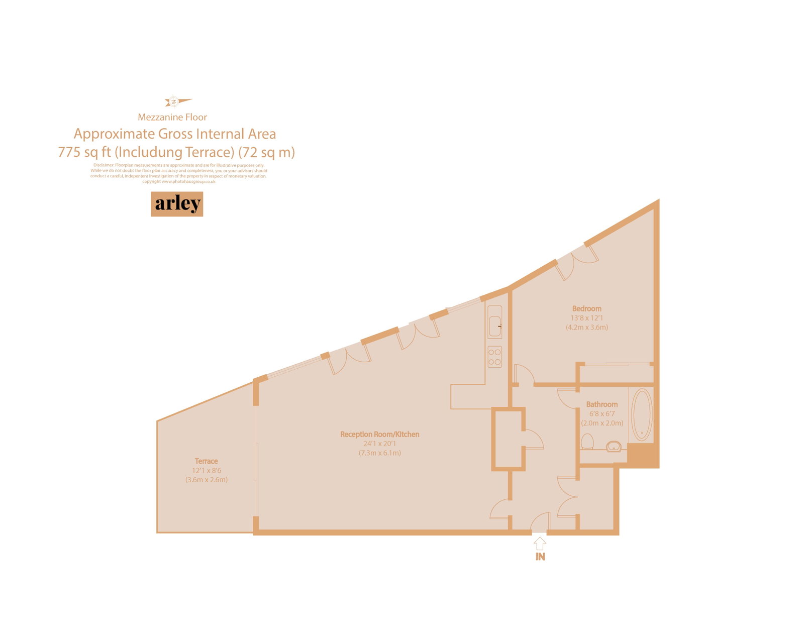 Copper House,Flat 3, Market Road, Islington floorplan