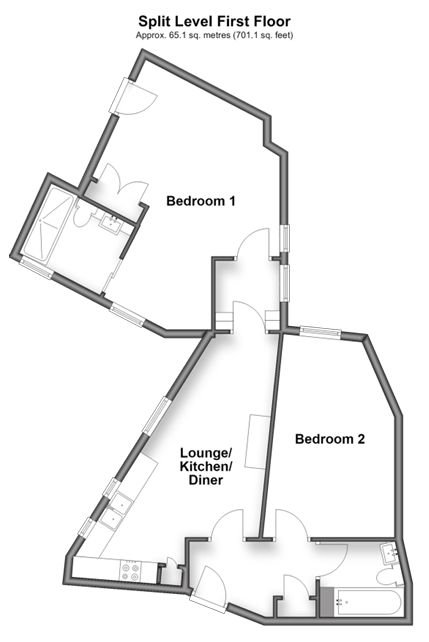 3, The Crown, 8 Market Lane, Lewes floorplan