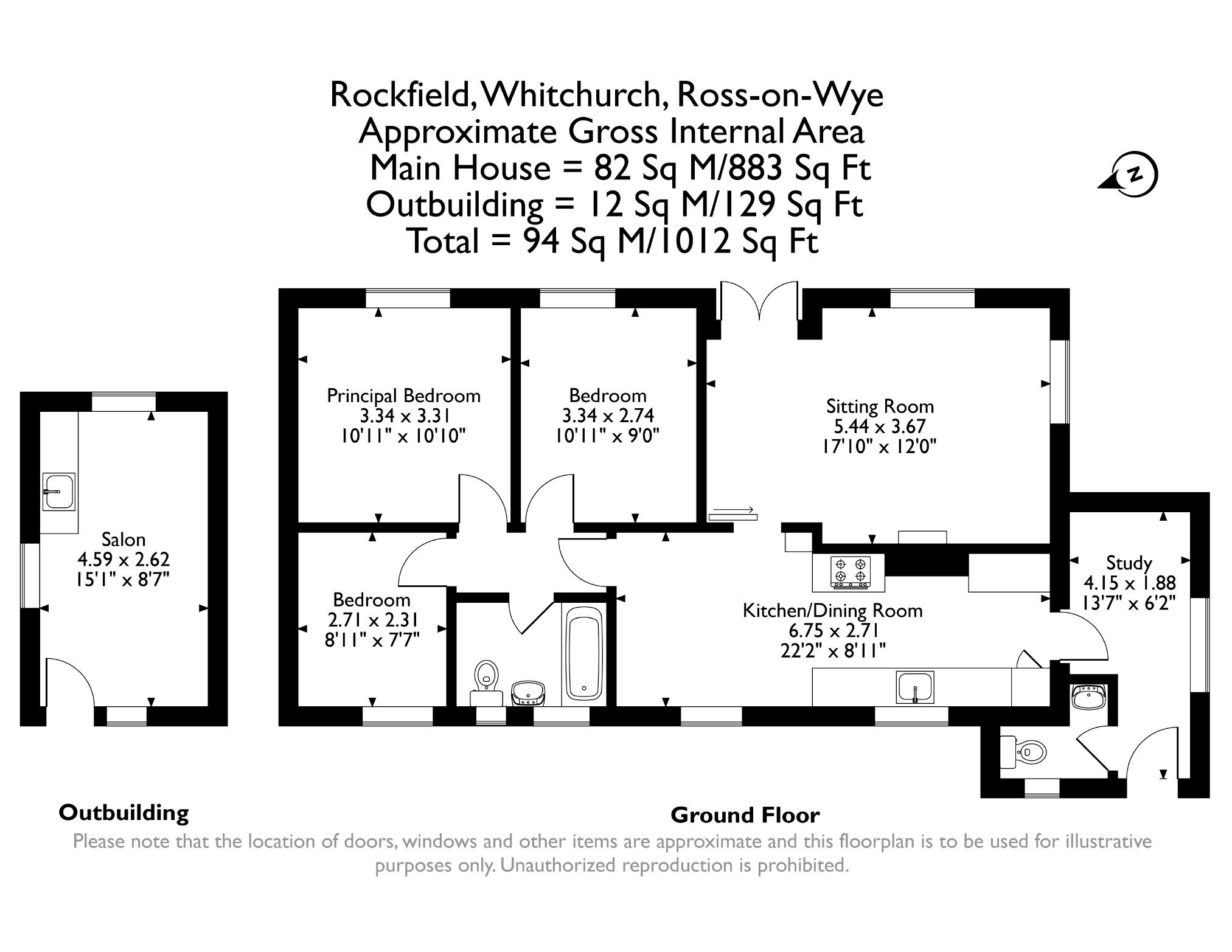 Rockfield, Whitchurch, Ross-on-Wye floorplan