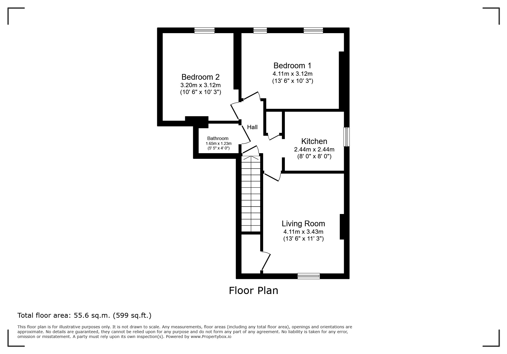 Flat 10, Carfax,, Undercliff Drive, Ventnor floorplan
