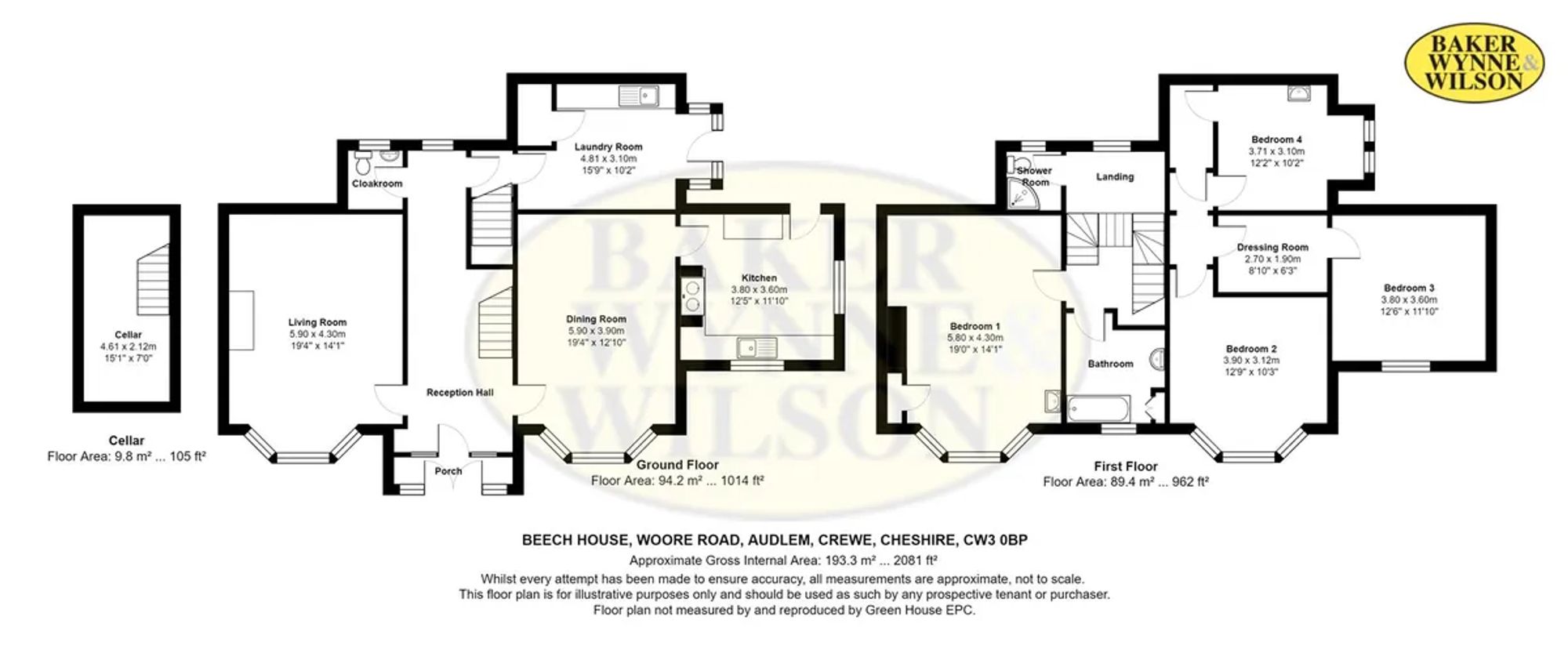 Beech House Woore Road, Crewe floorplan