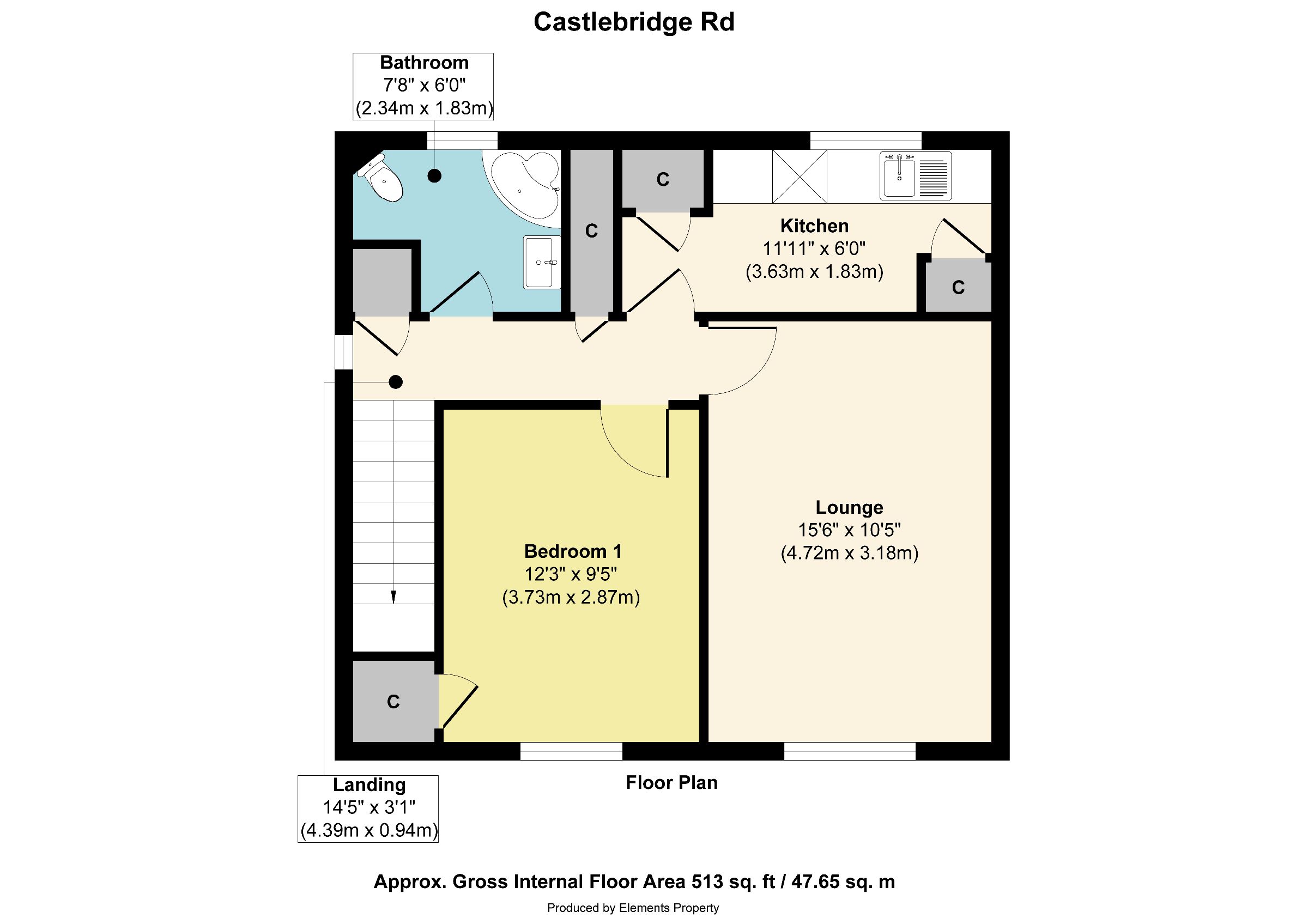 72a Castlebridge Rd, Wednesfield floorplan