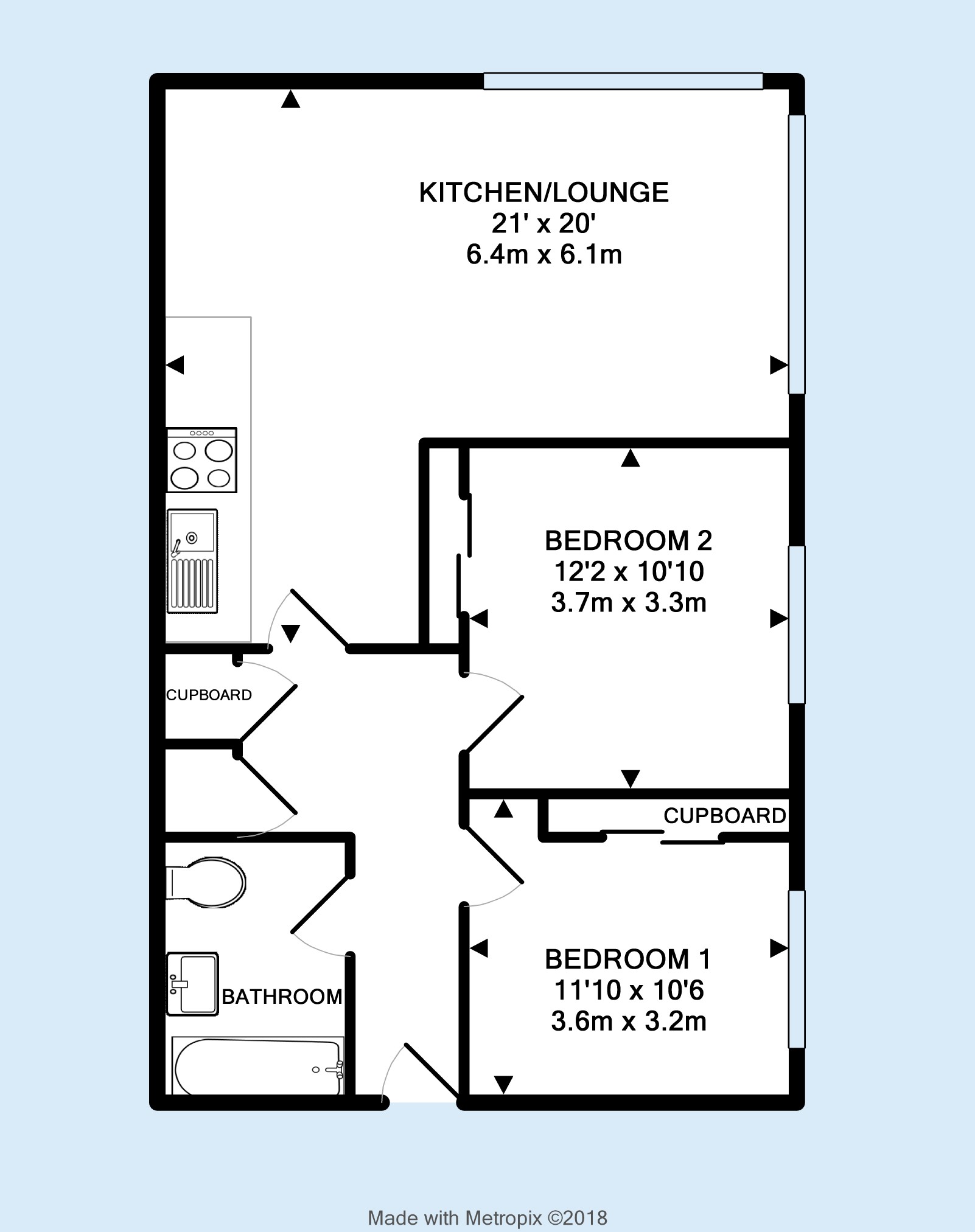 2 Bedrooms Flat for sale in Airpoint, Skypark Road, Bristol BS3