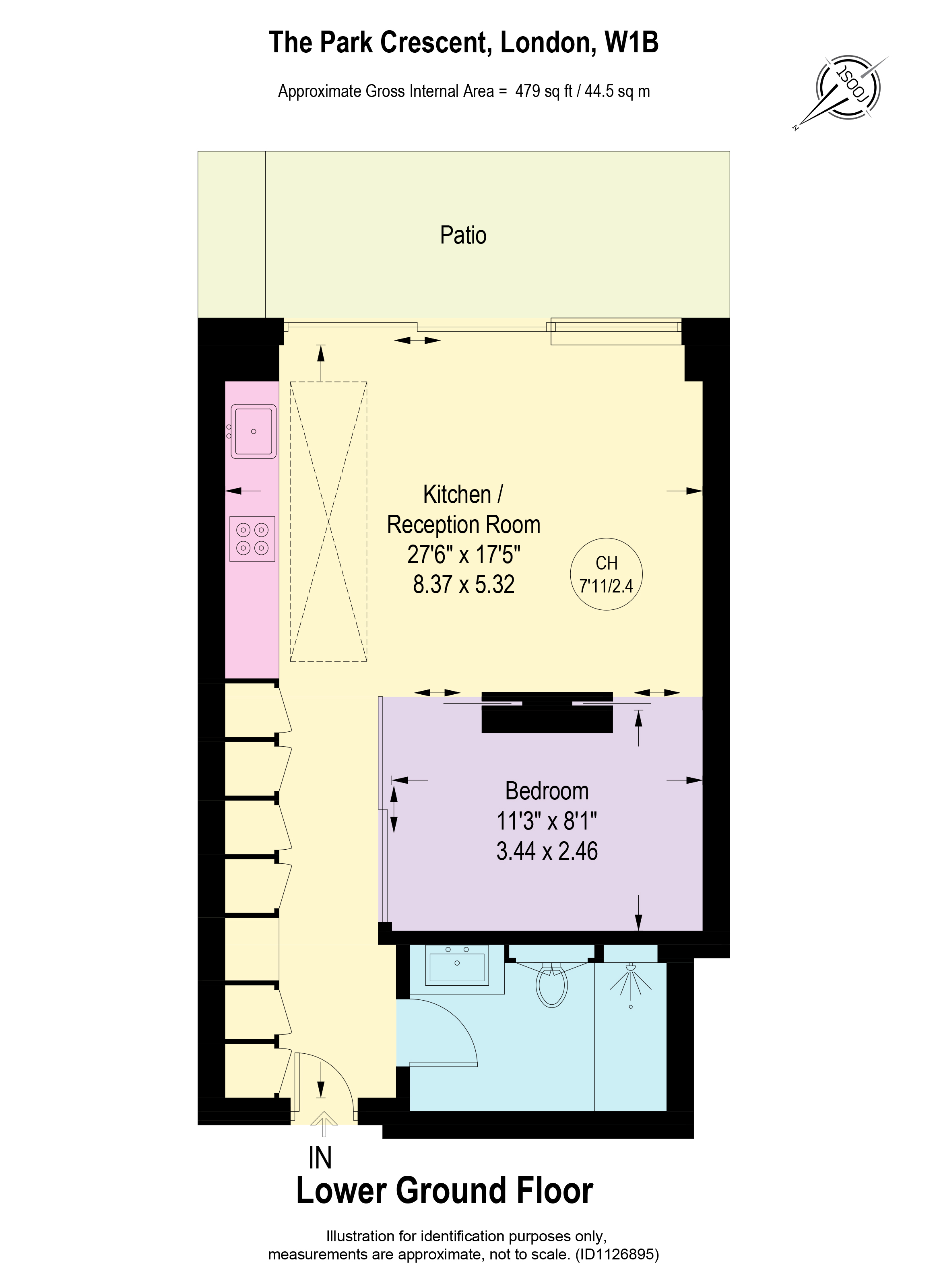 8, Park Crescent, London floorplan