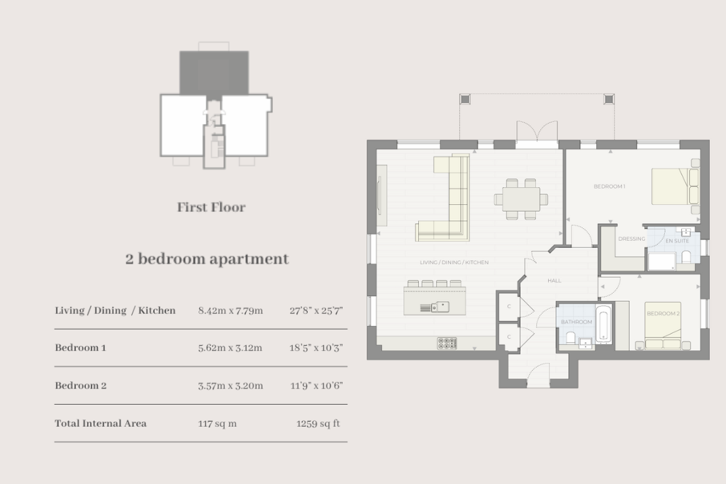 Flat 6 Ashbourne House,, Holly Bank Road, Surrey floorplan