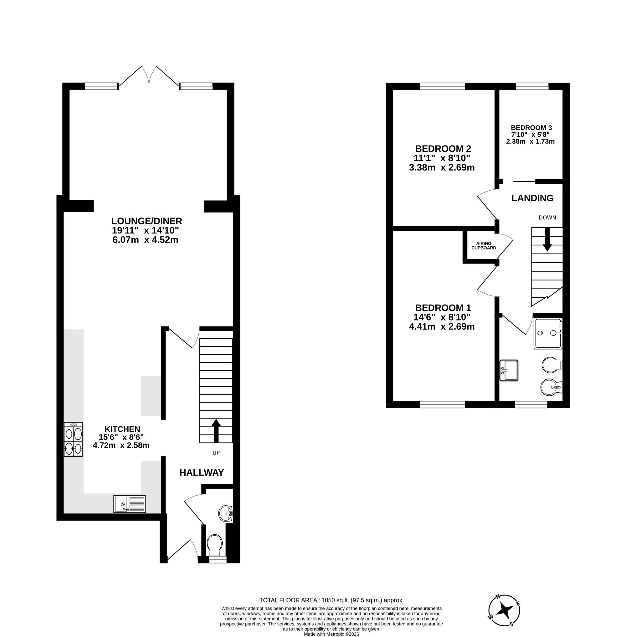 691c London Road, High Wycombe floorplan
